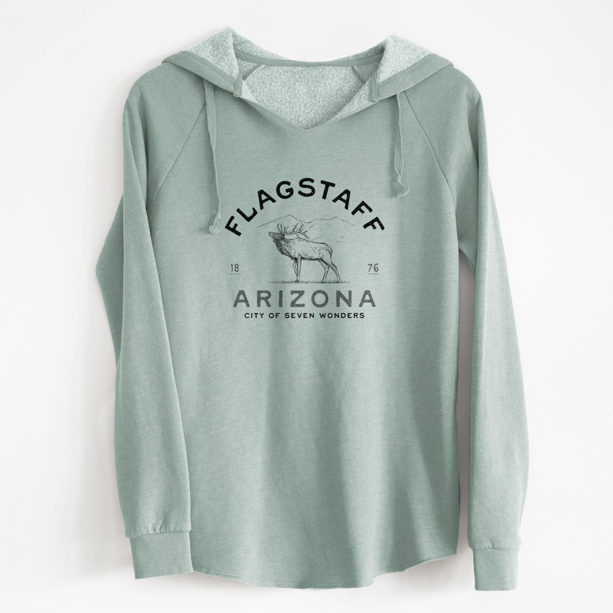 Flagstaff Arizona Elk - Cali Wave Hooded Sweatshirt