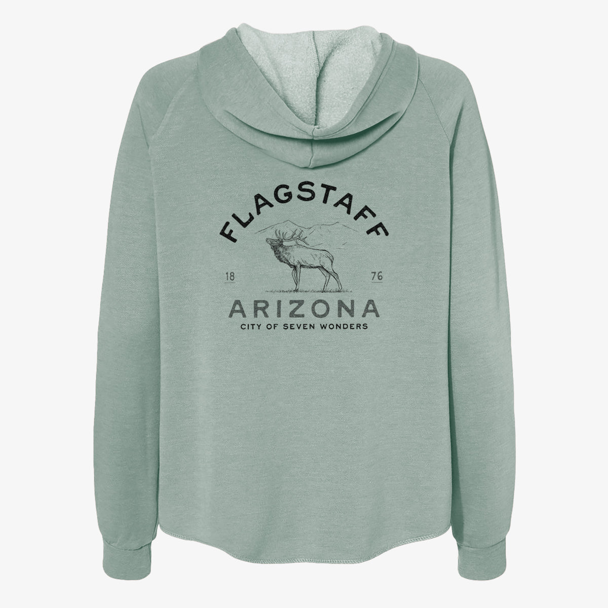 Flagstaff Arizona Elk - Women's Cali Wave Zip-Up Sweatshirt
