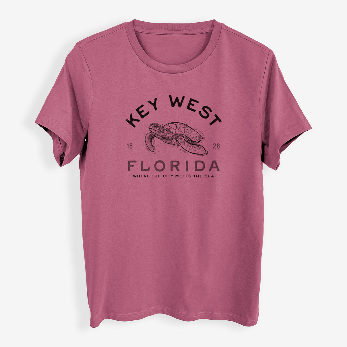 Key West Florida Sea Turtle - Womens Everyday Maple Tee