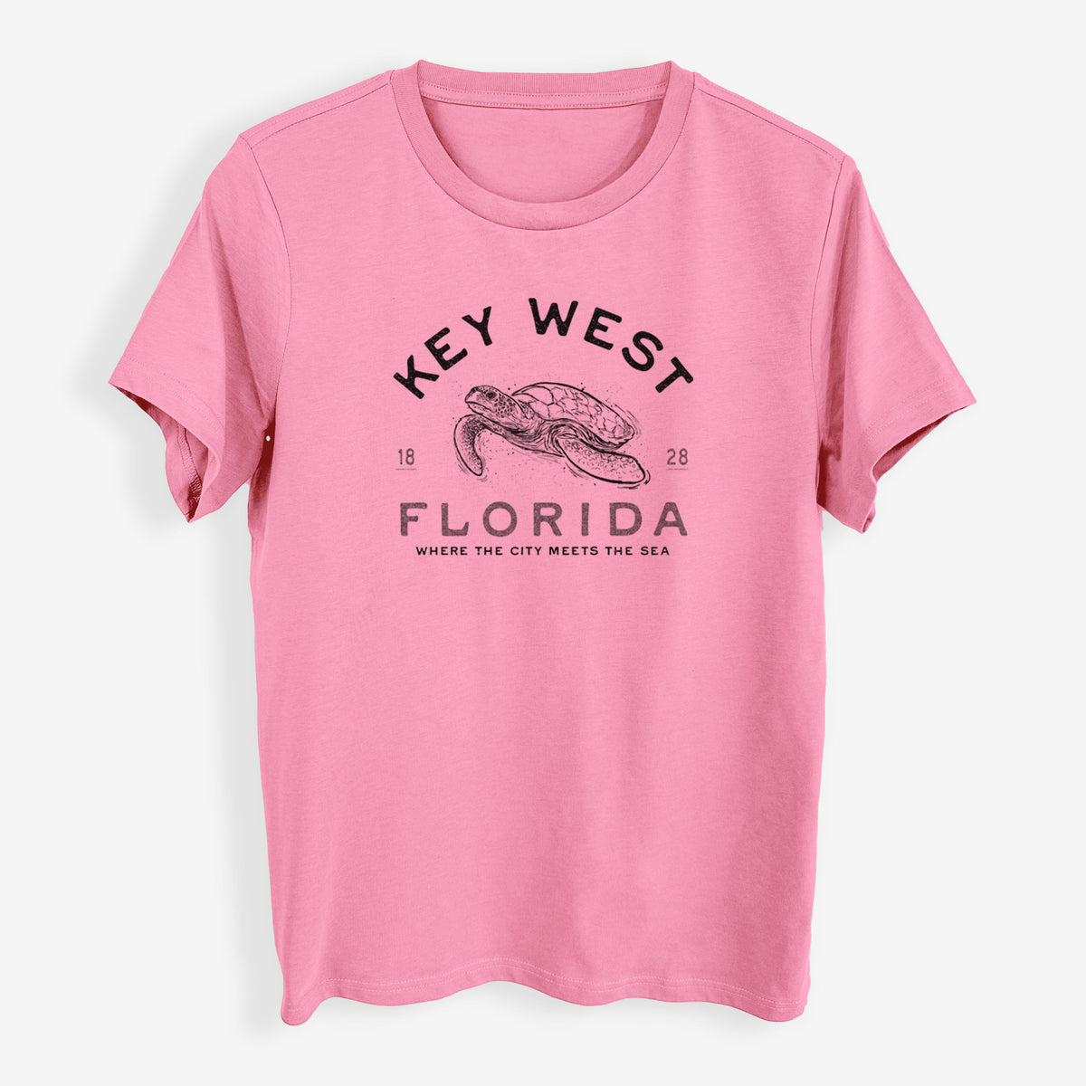 Key West Florida Sea Turtle - Womens Everyday Maple Tee