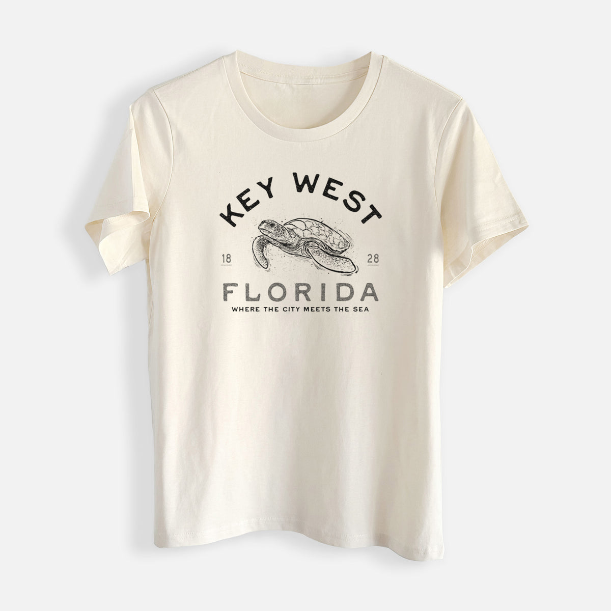 Key West Florida Sea Turtle - Womens Everyday Maple Tee