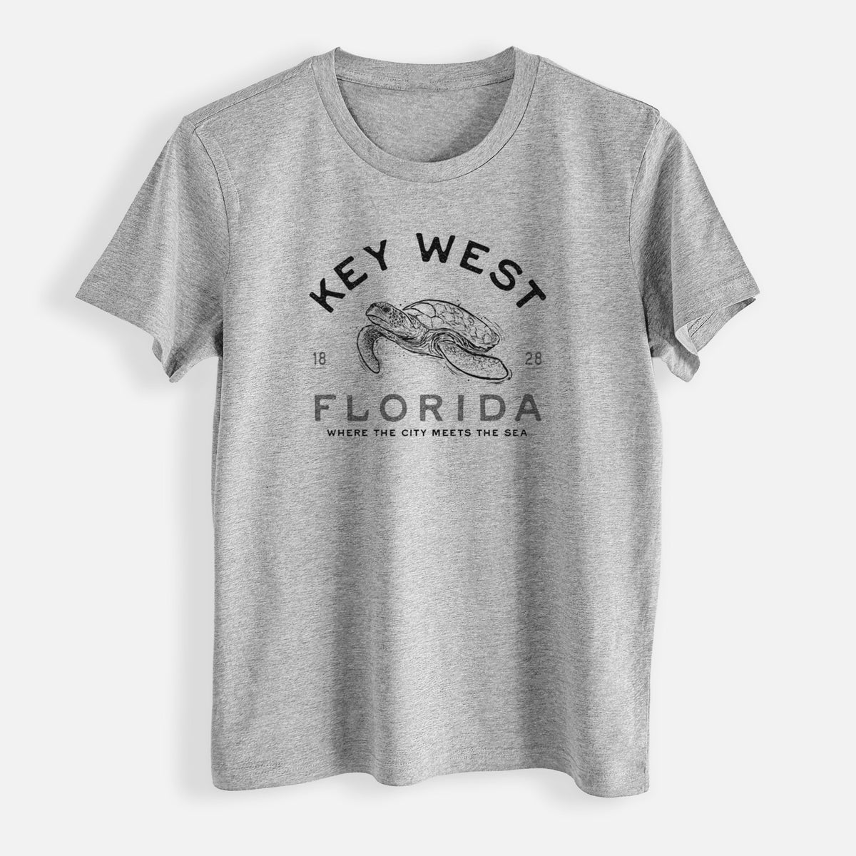 Key West Florida Sea Turtle - Womens Everyday Maple Tee