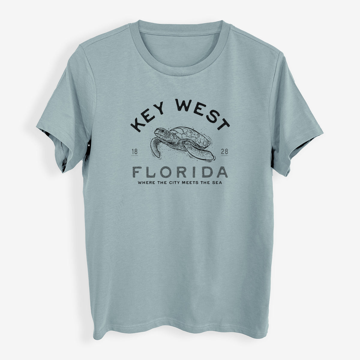 Key West Florida Sea Turtle - Womens Everyday Maple Tee