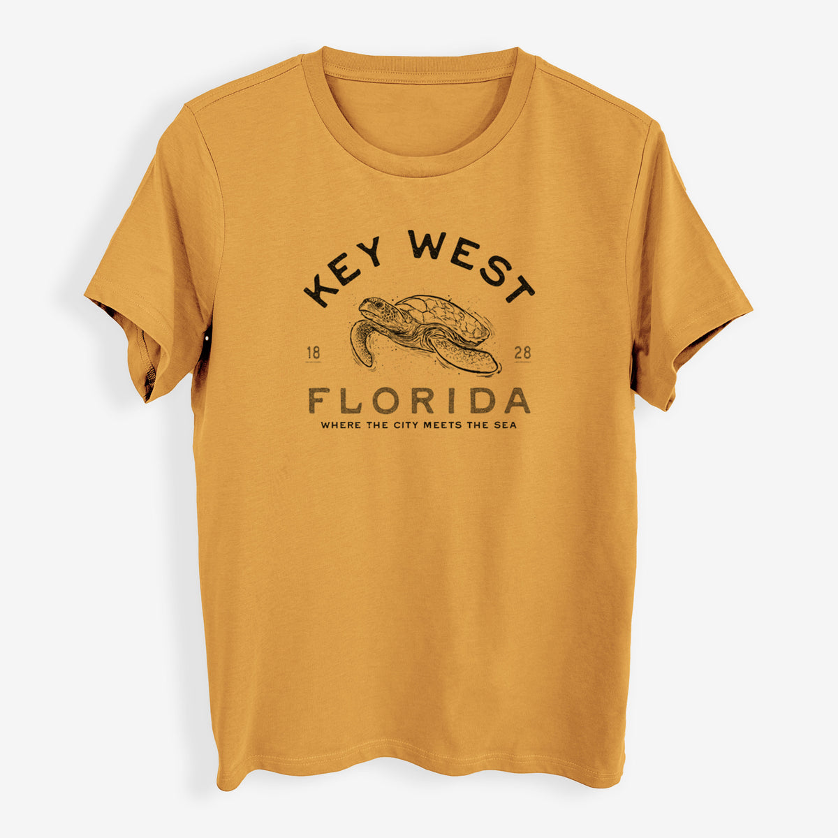 Key West Florida Sea Turtle - Womens Everyday Maple Tee