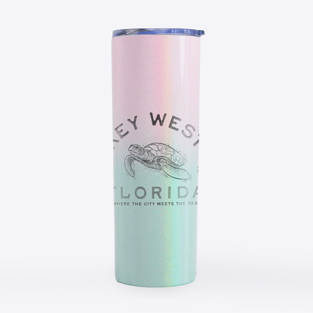 Key West Florida Sea Turtle - 20oz Skinny Tumbler