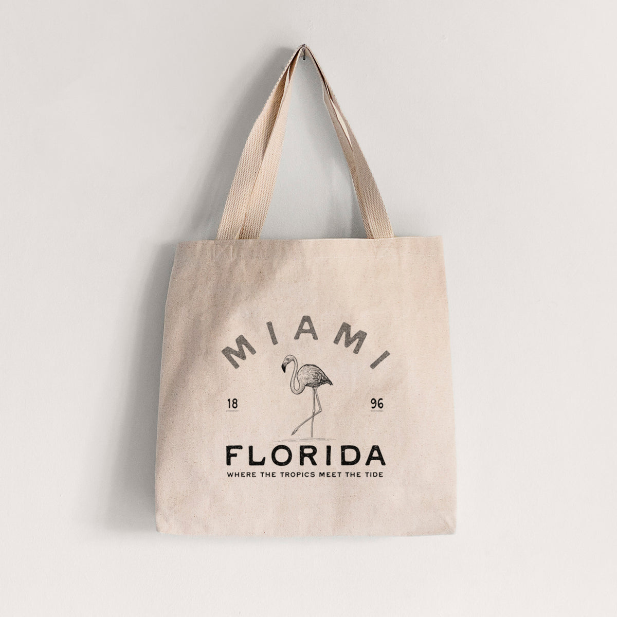 Miami Florida Flamingo - Tote Bag