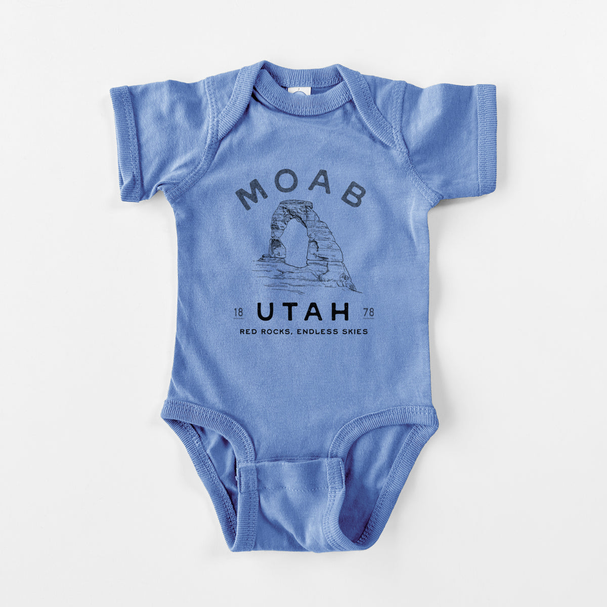Moab Utah Delicate Arch - Baby Fine Jersey Bodysuit