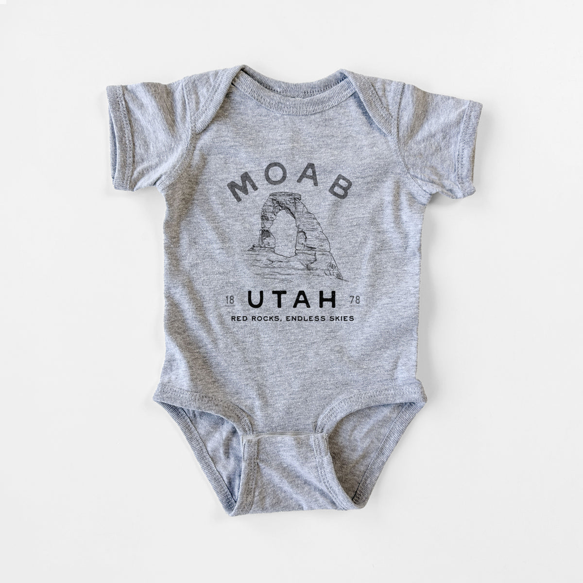 Moab Utah Delicate Arch - Baby Fine Jersey Bodysuit