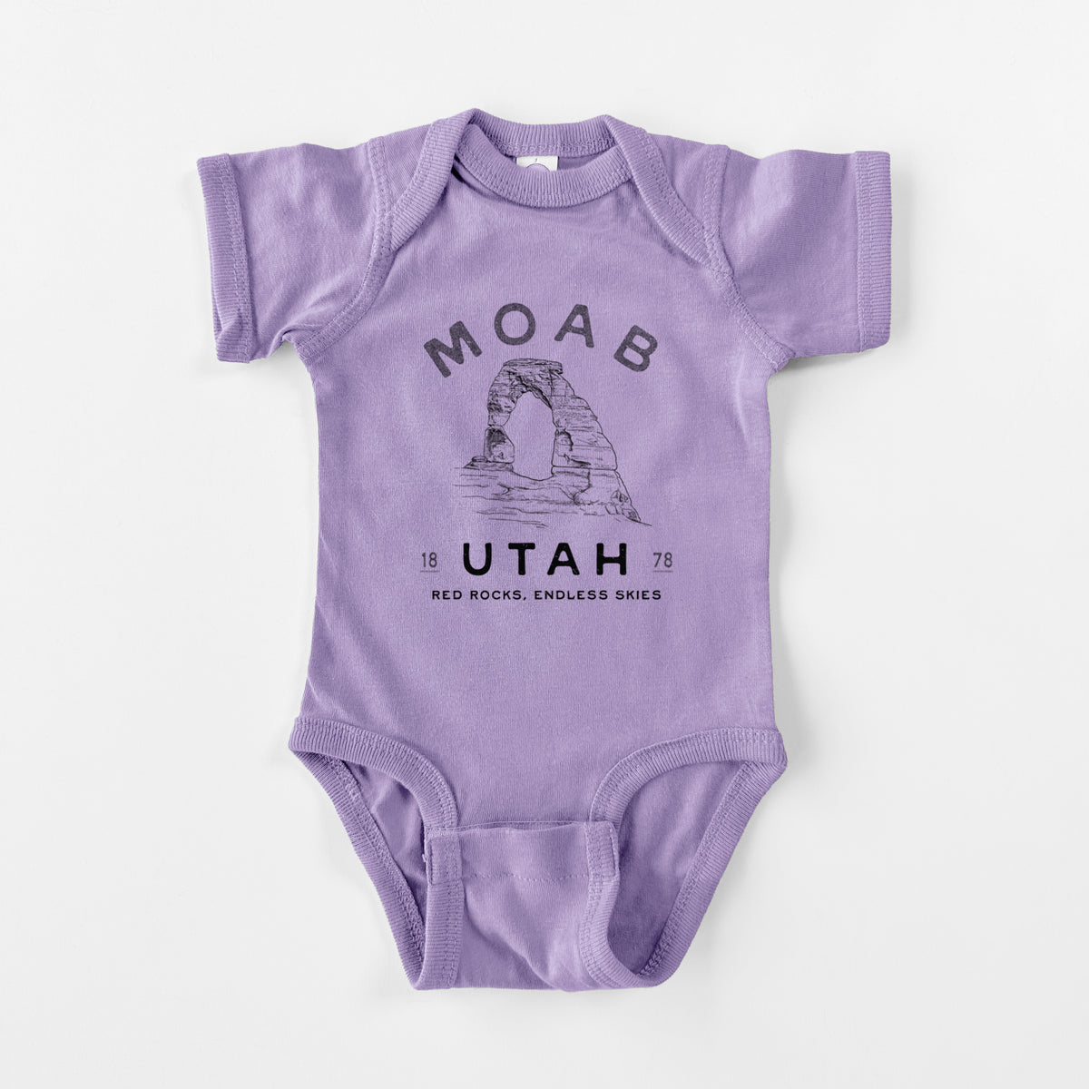 Moab Utah Delicate Arch - Baby Fine Jersey Bodysuit