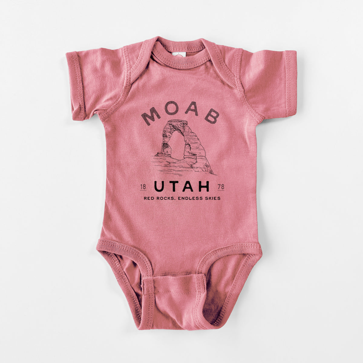 Moab Utah Delicate Arch - Baby Fine Jersey Bodysuit