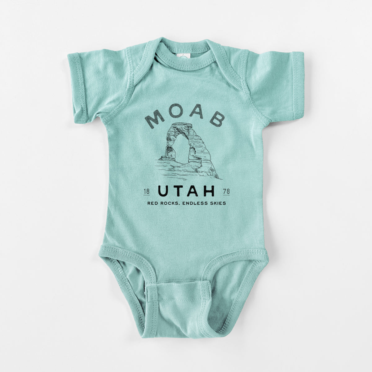 Moab Utah Delicate Arch - Baby Fine Jersey Bodysuit