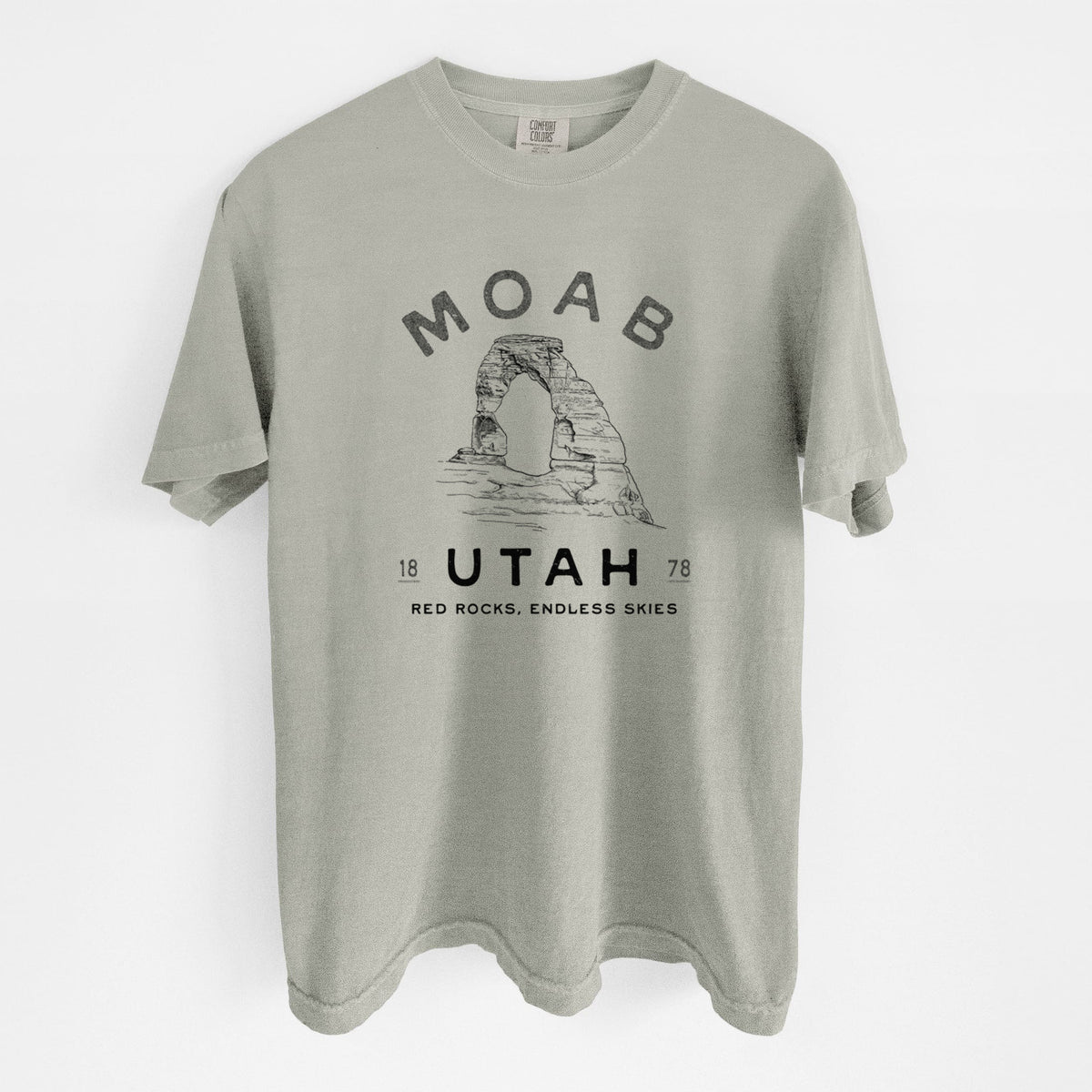 Moab Utah Delicate Arch - Unisex Comfort Colors Garment-Dyed Heavyweight T-shirt