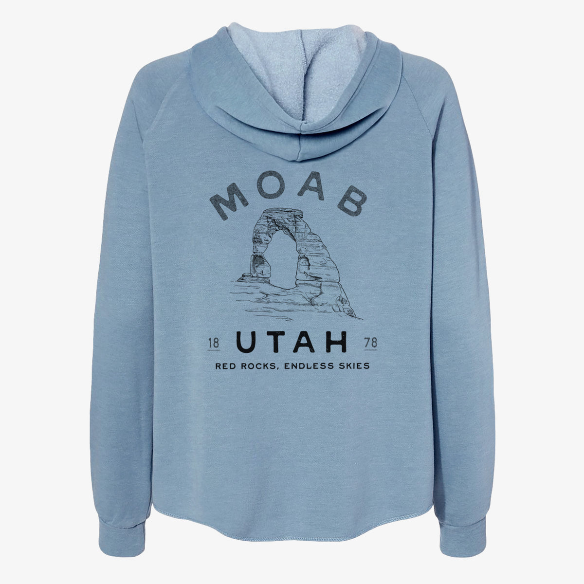 Moab Utah Delicate Arch - Women&#39;s Cali Wave Zip-Up Sweatshirt