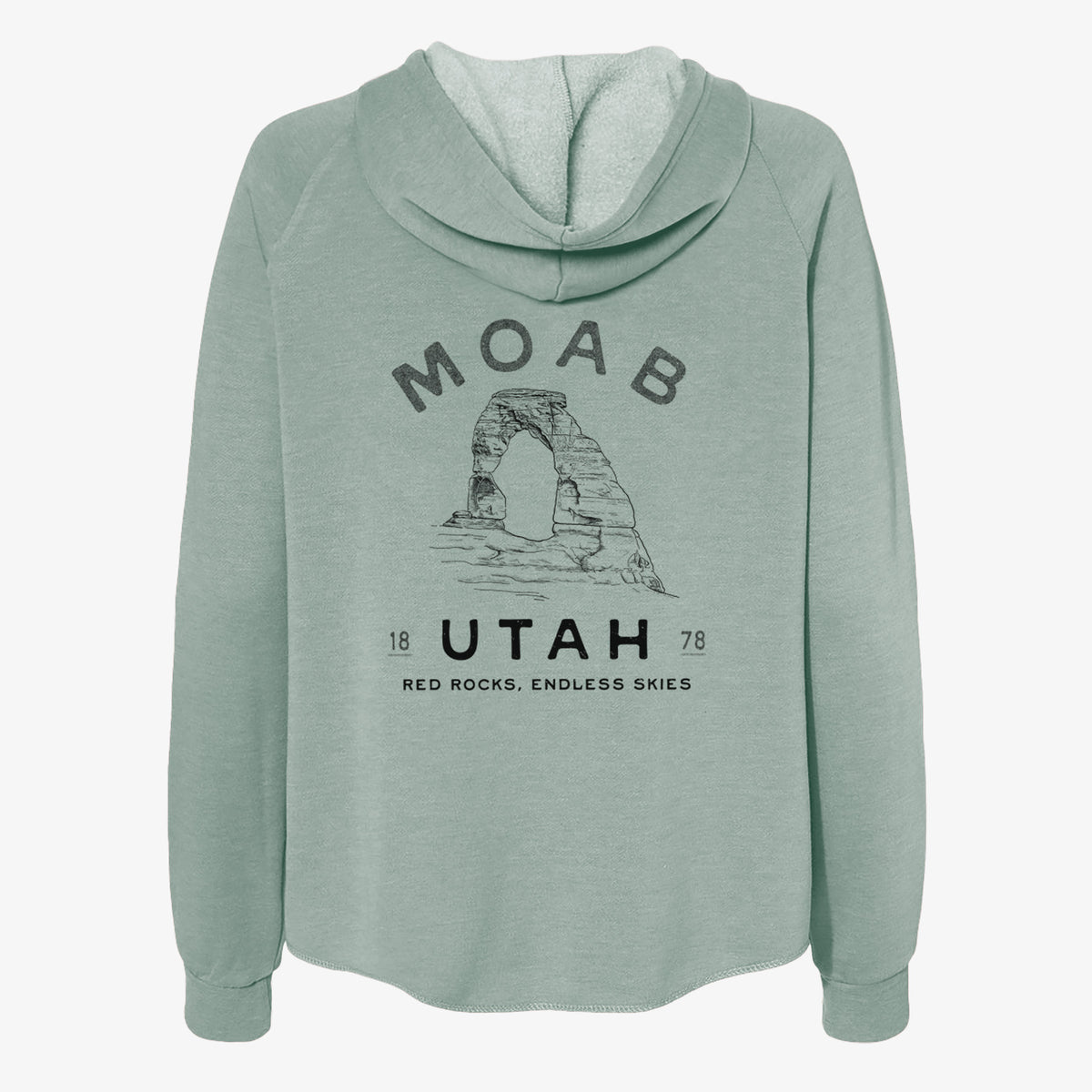 Moab Utah Delicate Arch - Women&#39;s Cali Wave Zip-Up Sweatshirt