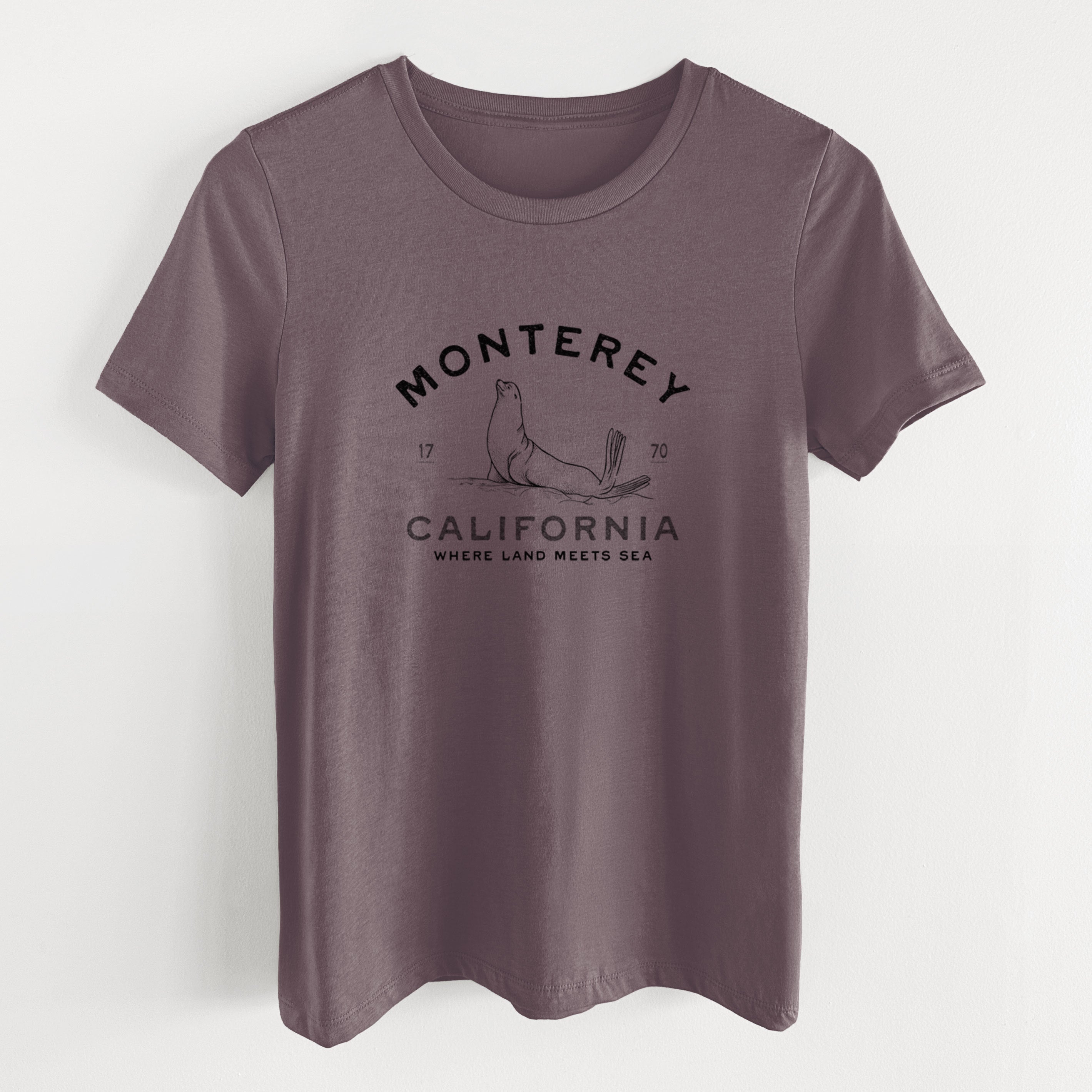 Monterey Sea Lion - Women's Lightweight Relaxed Fit 100% Cotton Crewneck