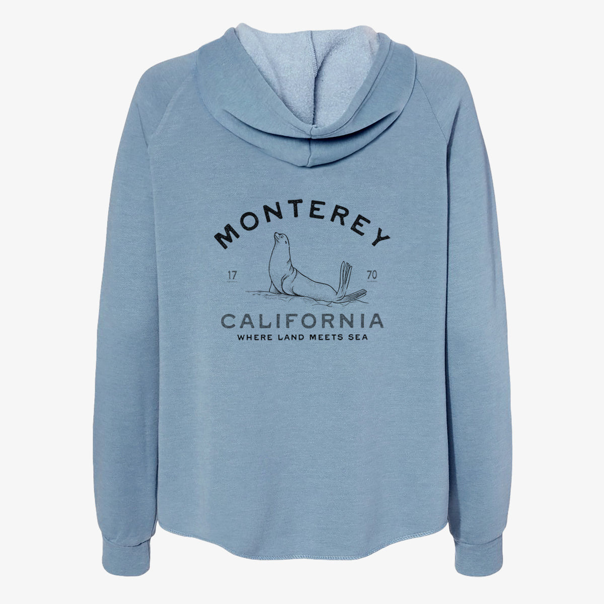 Monterey Sea Lion - Women's Cali Wave Zip-Up Sweatshirt
