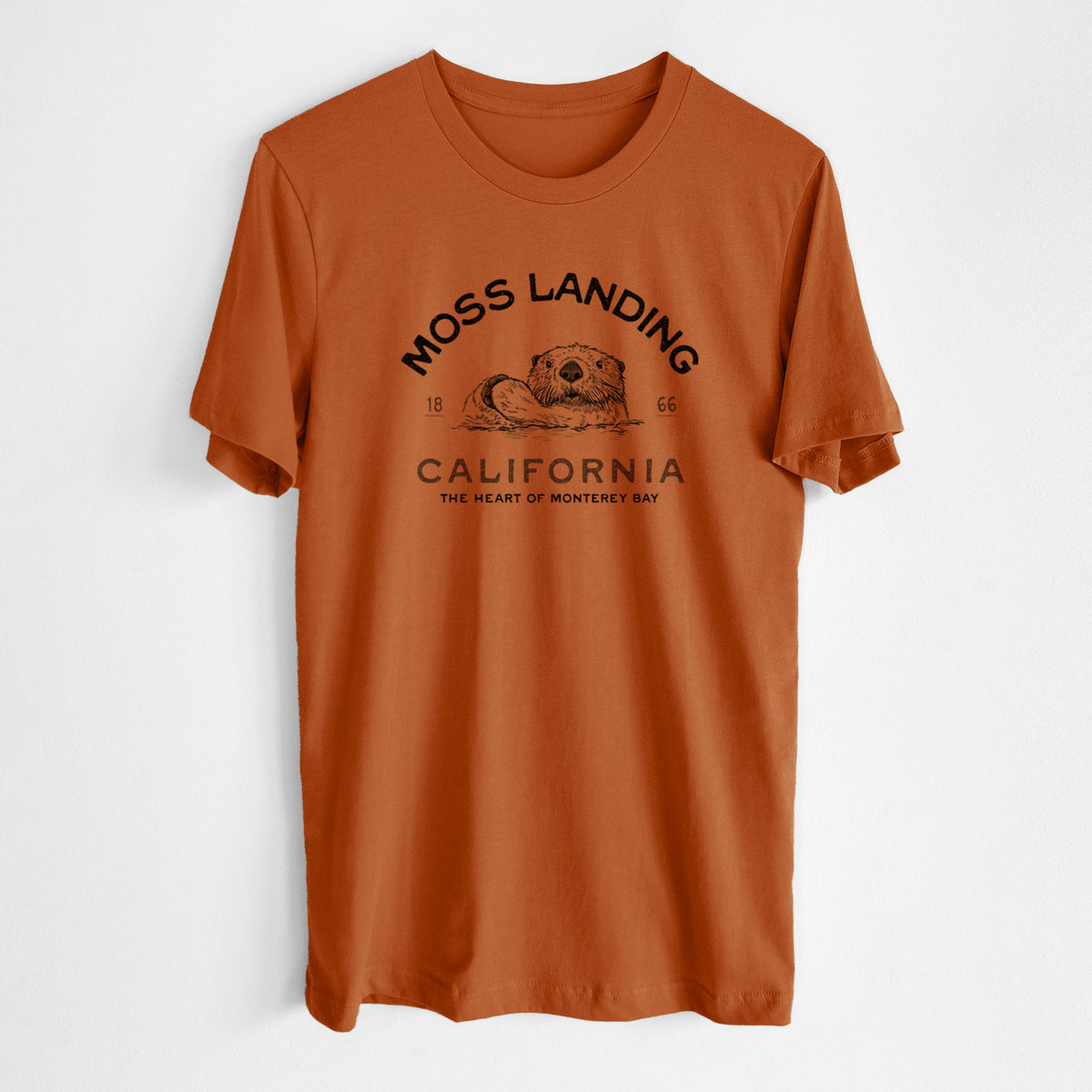 Moss Landing California - Sea Otter - Lightweight 100% Cotton Unisex Crewneck