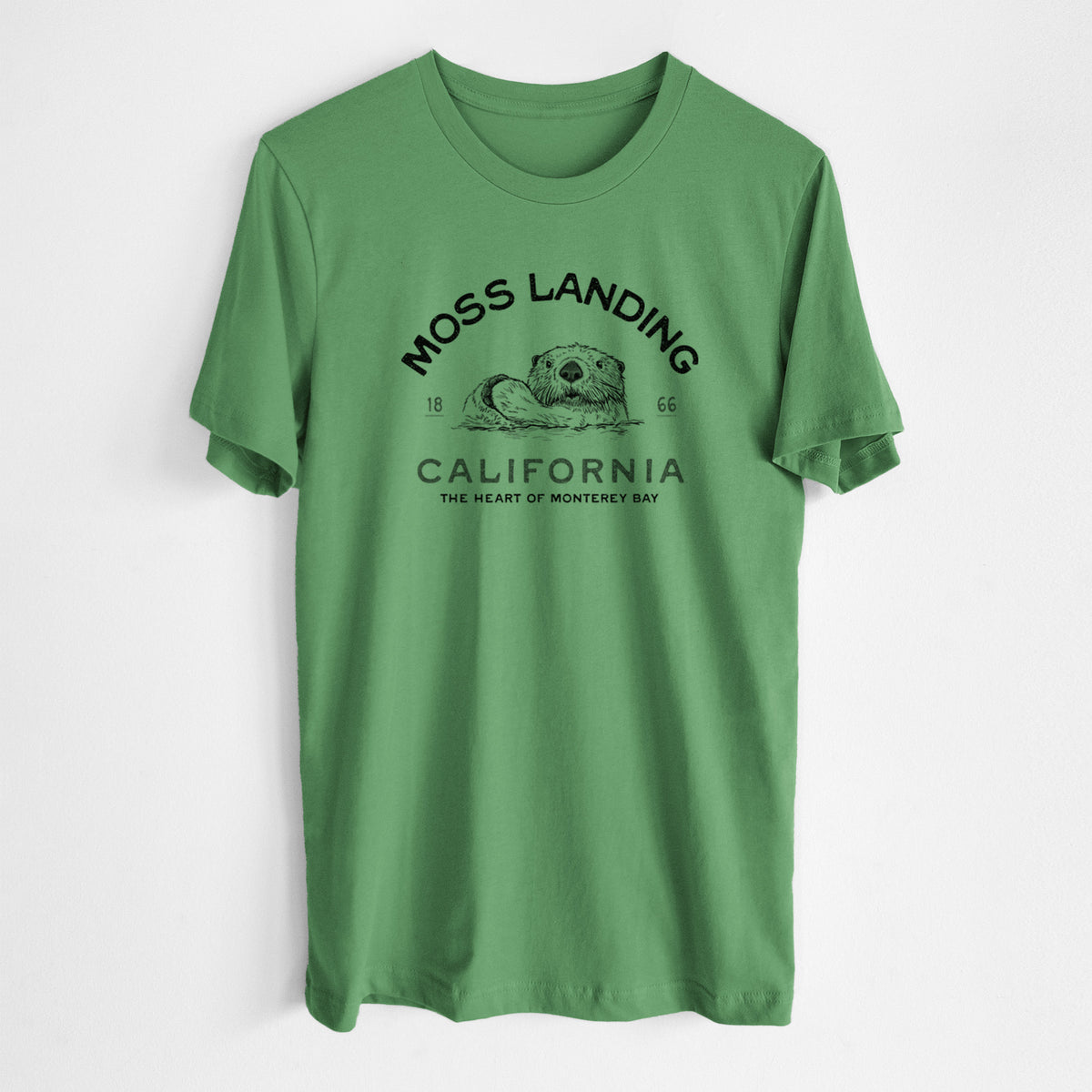 Moss Landing California - Sea Otter - Lightweight 100% Cotton Unisex Crewneck