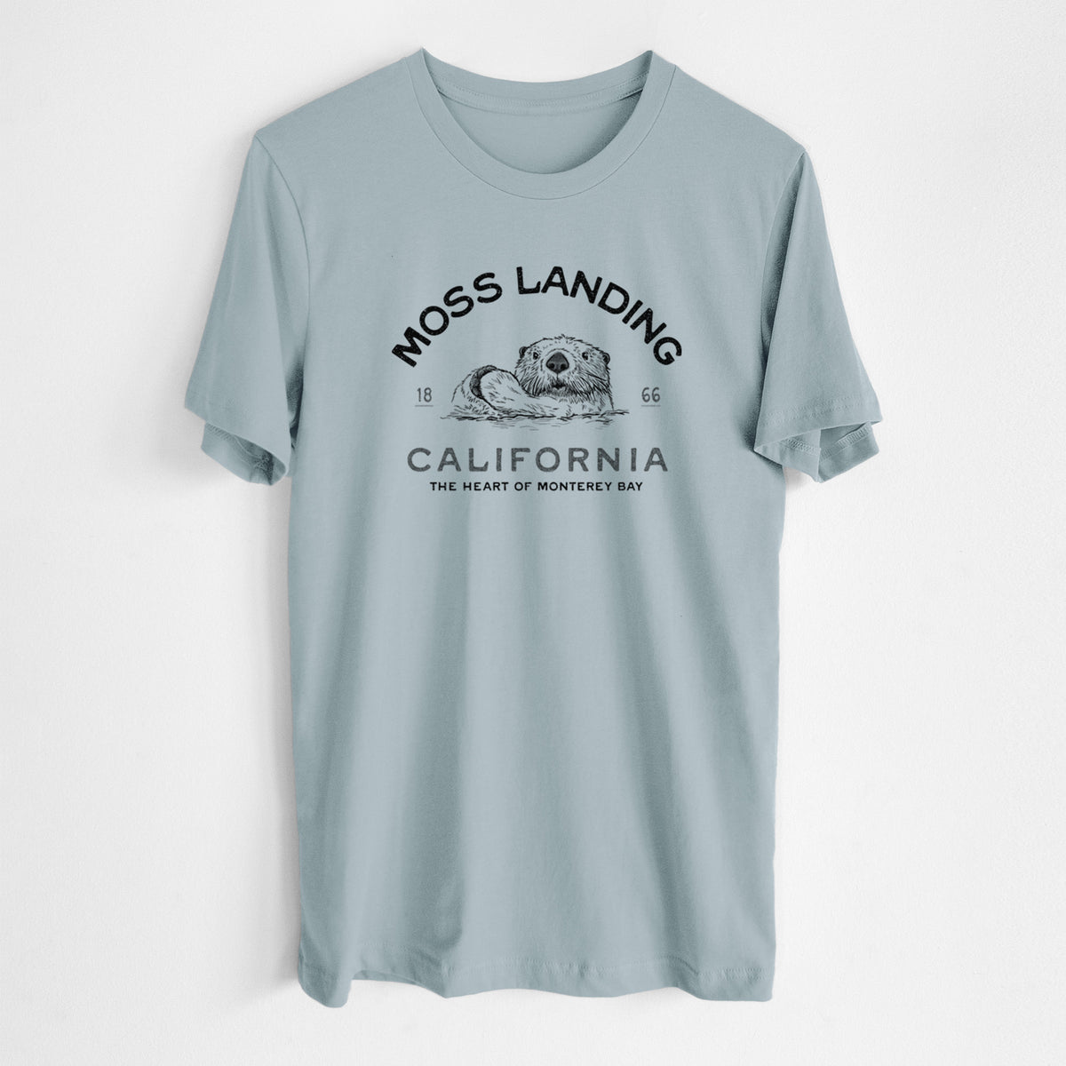 Moss Landing California - Sea Otter - Lightweight 100% Cotton Unisex Crewneck