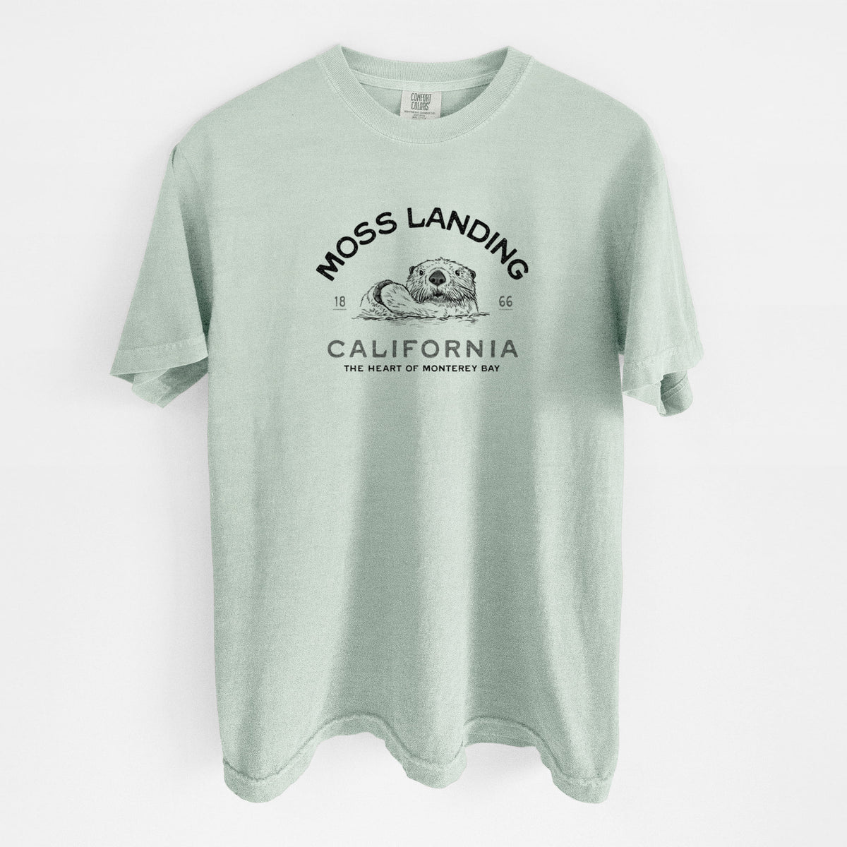 Moss Landing California - Sea Otter - Unisex Comfort Colors Garment-Dyed Heavyweight T-shirt