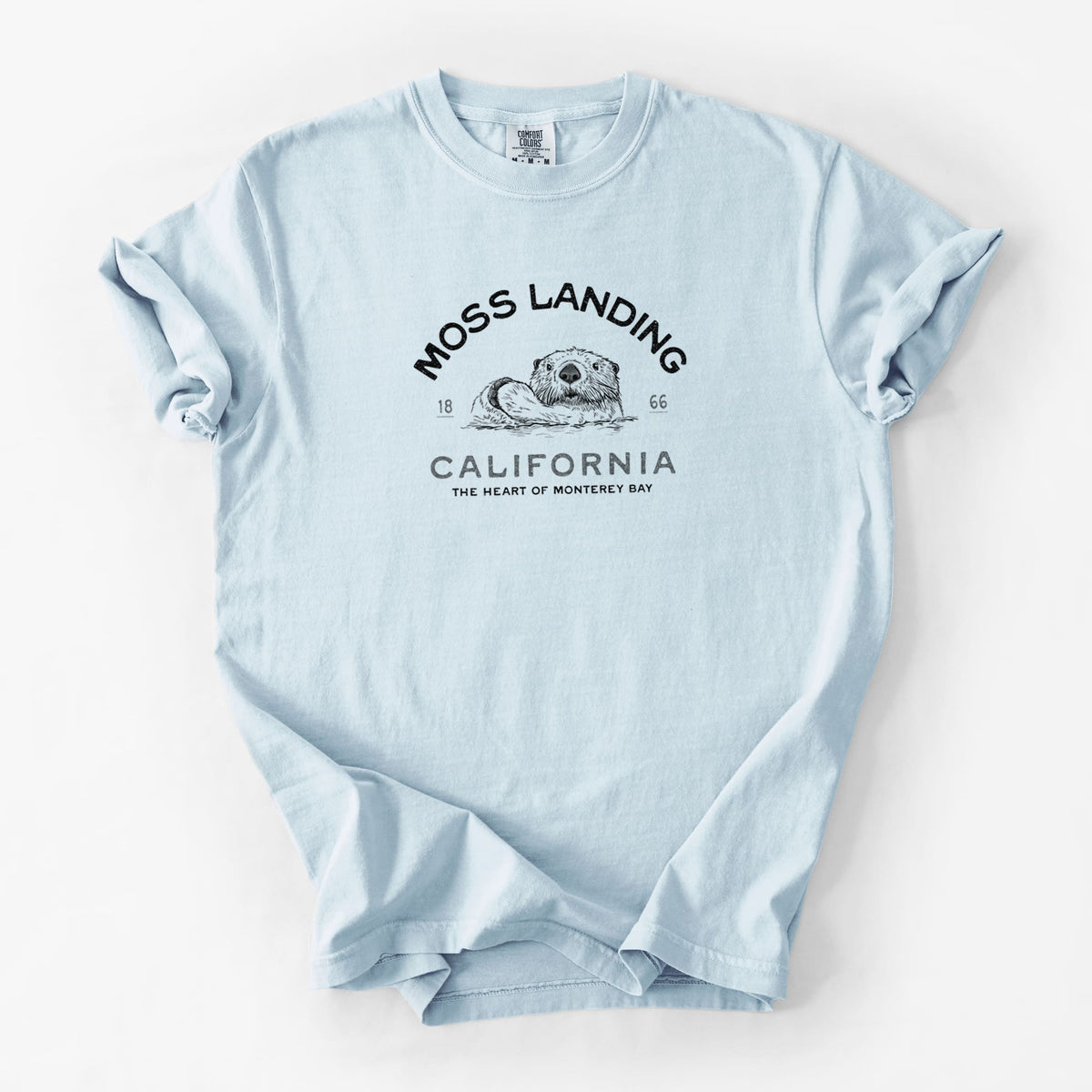 Moss Landing California - Sea Otter - Unisex Comfort Colors Garment-Dyed Heavyweight T-shirt