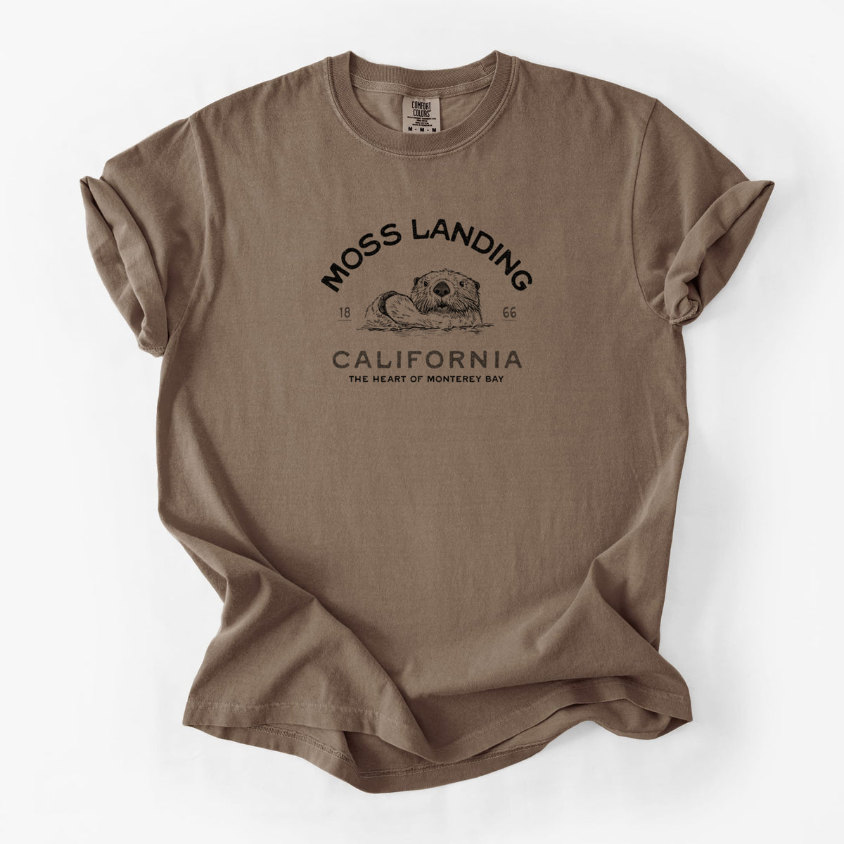 Moss Landing California - Sea Otter - Unisex Comfort Colors Garment-Dyed Heavyweight T-shirt