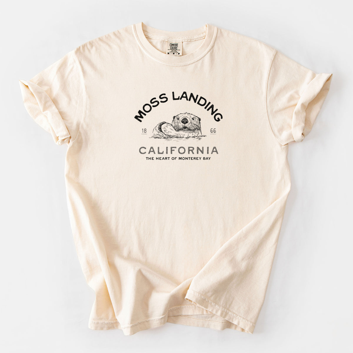 Moss Landing California - Sea Otter - Unisex Comfort Colors Garment-Dyed Heavyweight T-shirt