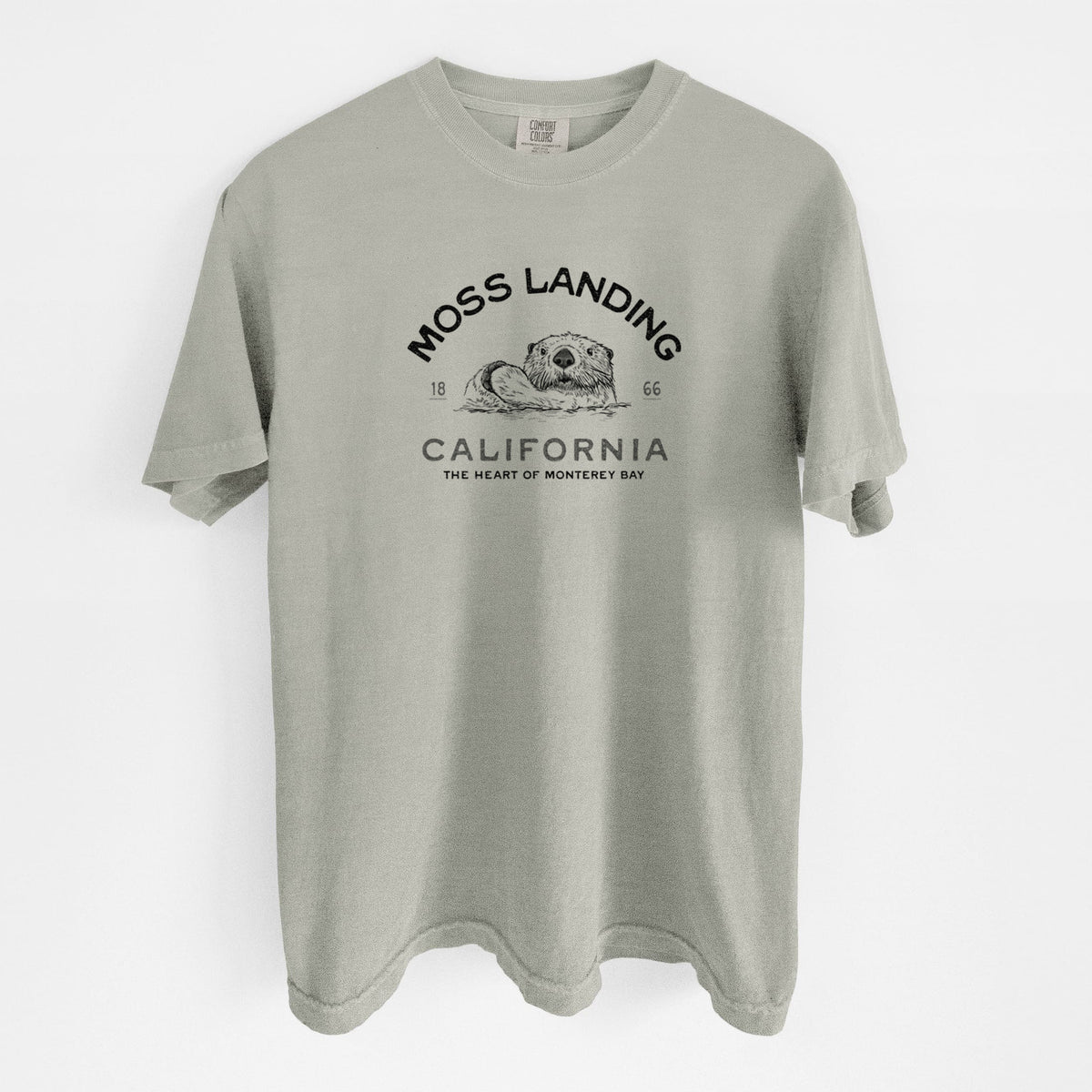 Moss Landing California - Sea Otter - Unisex Comfort Colors Garment-Dyed Heavyweight T-shirt