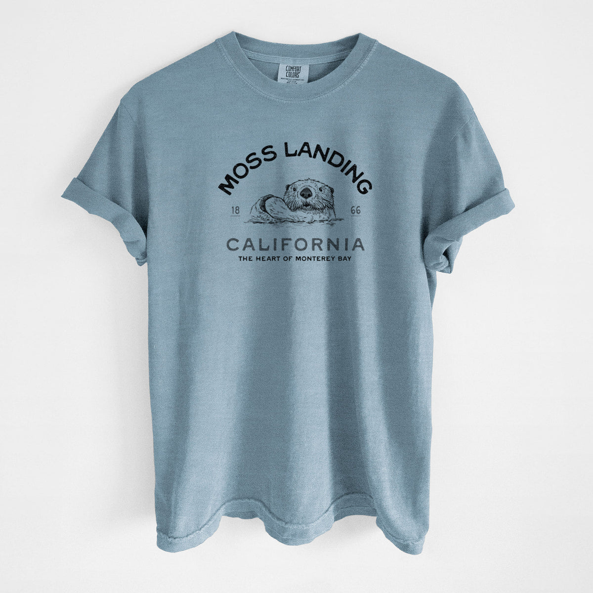Moss Landing California - Sea Otter - Unisex Comfort Colors Garment-Dyed Heavyweight T-shirt