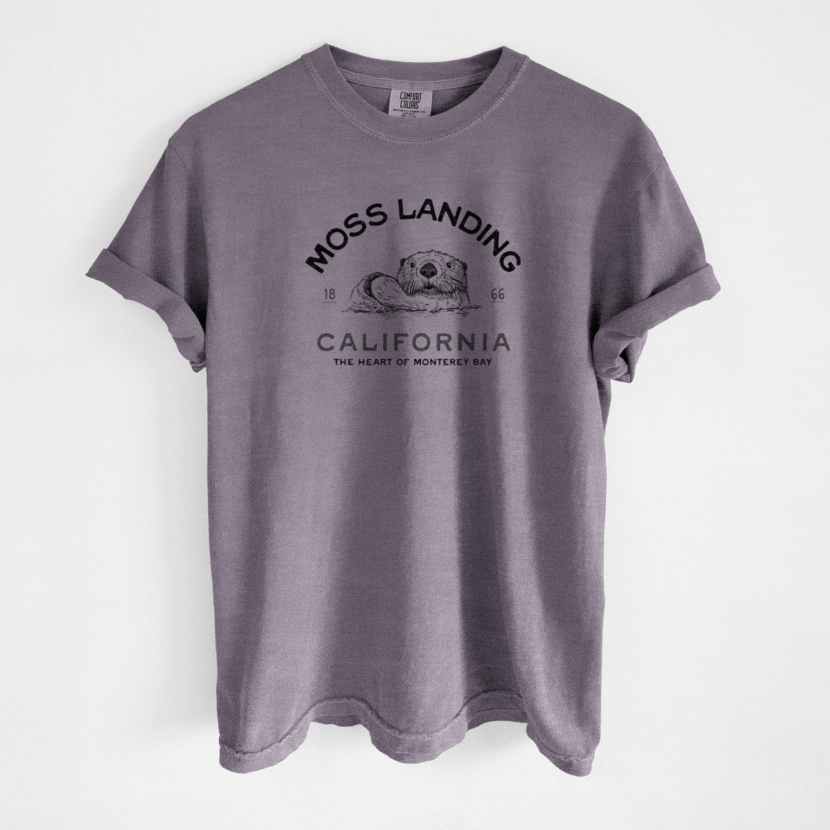 Moss Landing California - Sea Otter - Unisex Comfort Colors Garment-Dyed Heavyweight T-shirt