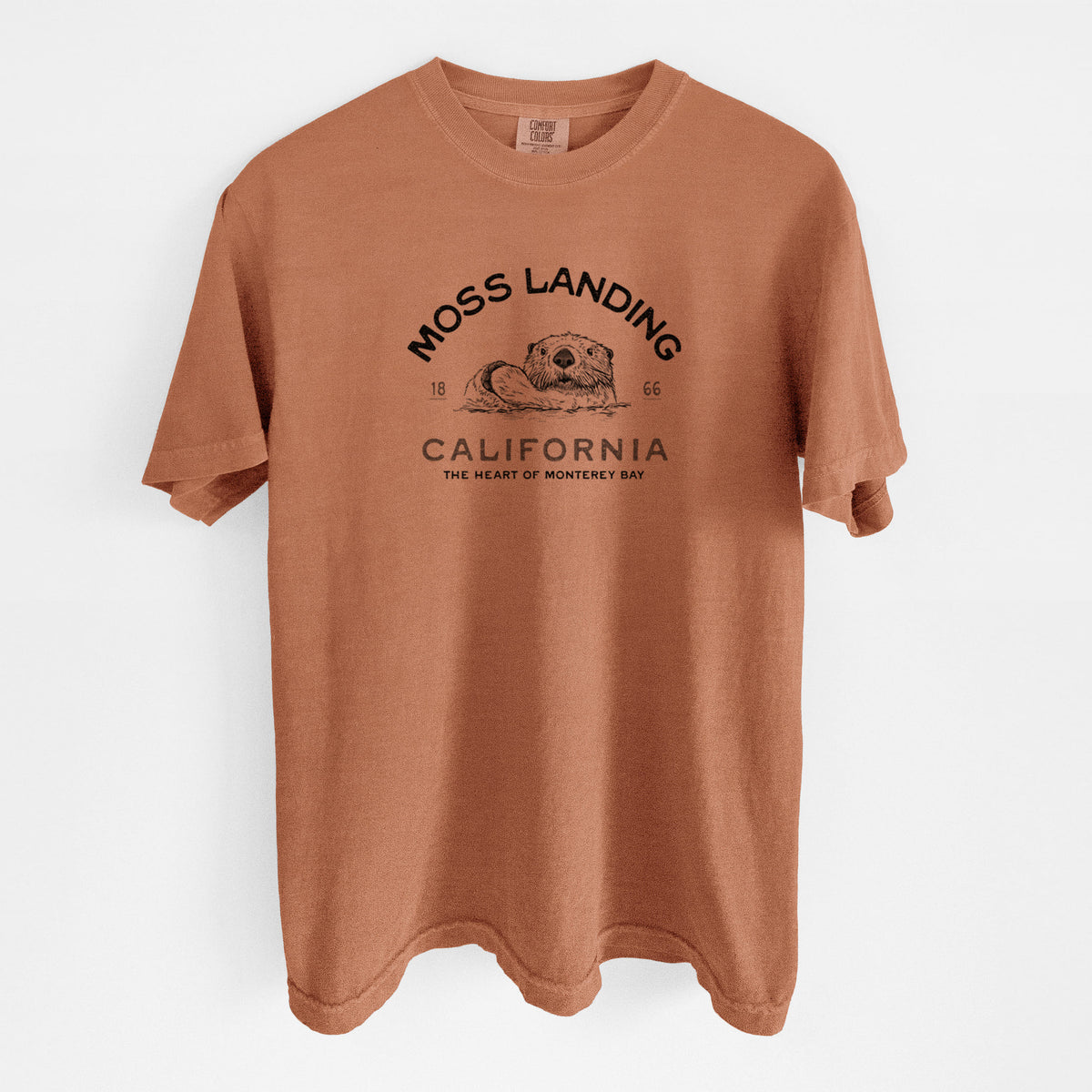 Moss Landing California - Sea Otter - Unisex Comfort Colors Garment-Dyed Heavyweight T-shirt