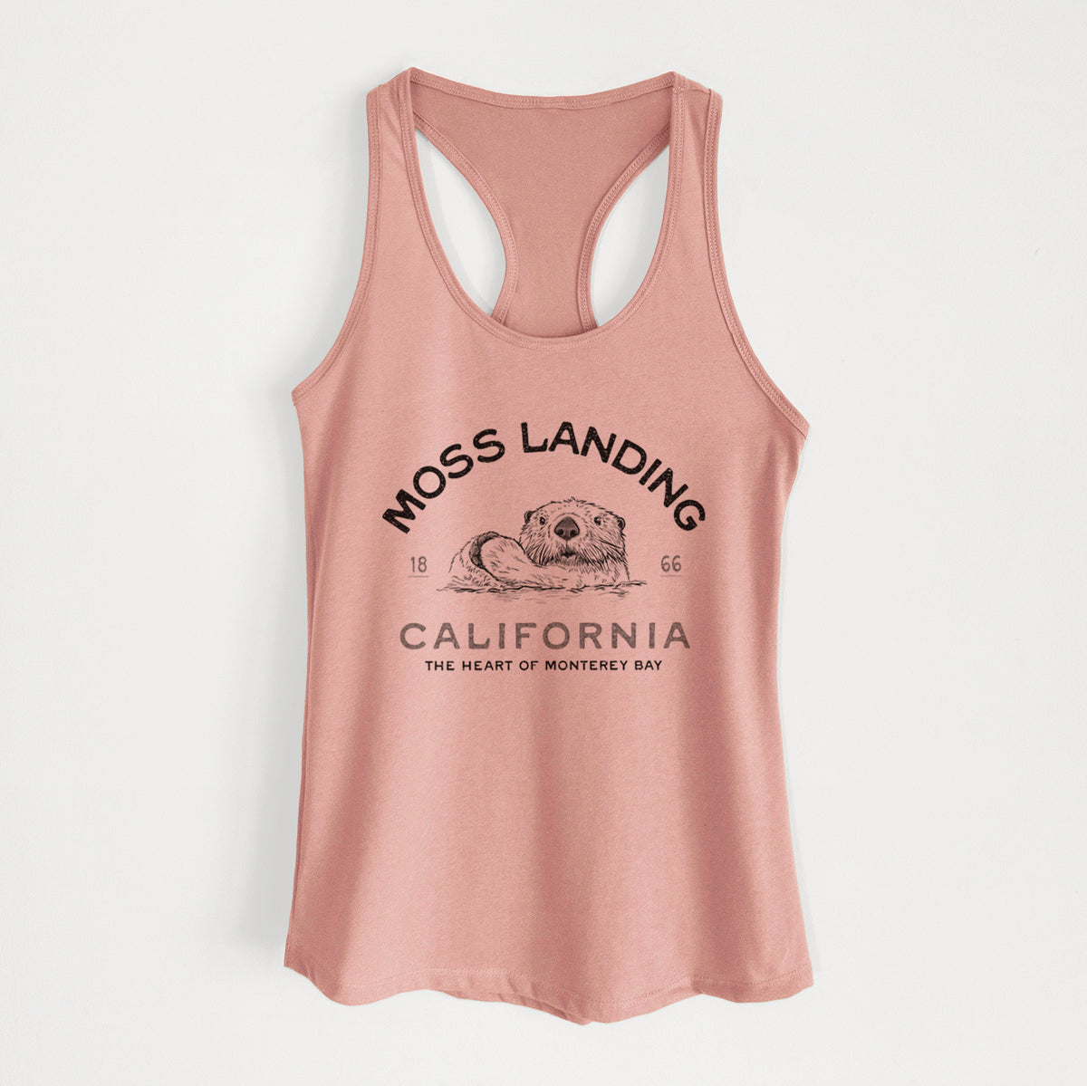 Moss Landing California - Sea Otter - Women's Racerback Tanktop