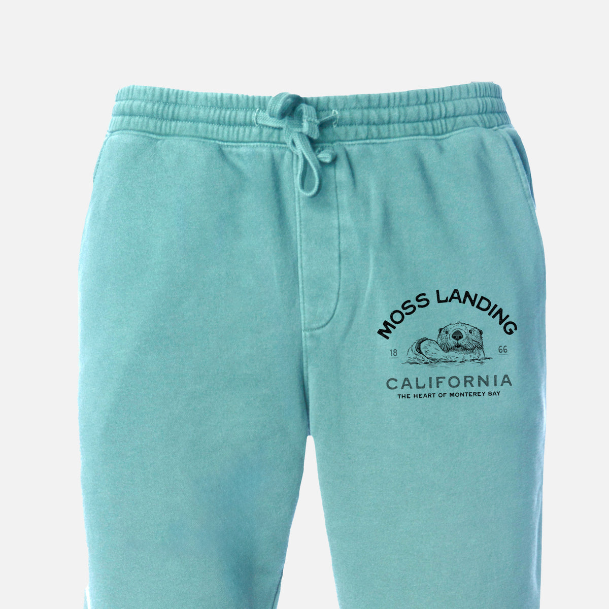 Moss Landing California - Sea Otter - Unisex Pigment Dyed Sweatpants