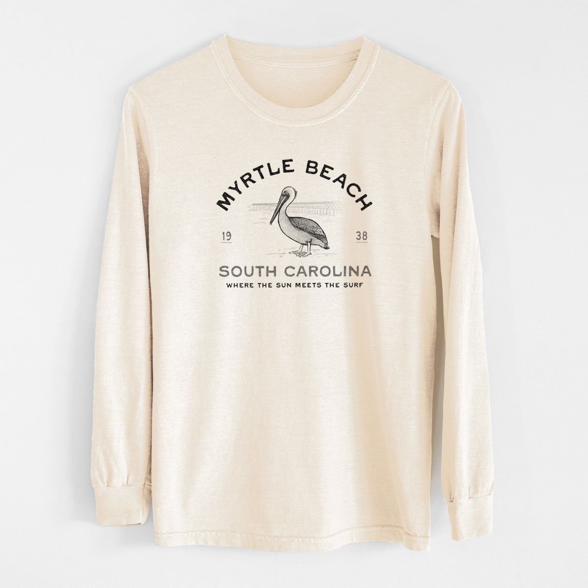 Myrtle Beach Pelican - Unisex Comfort Colors 100% Cotton Long Sleeve