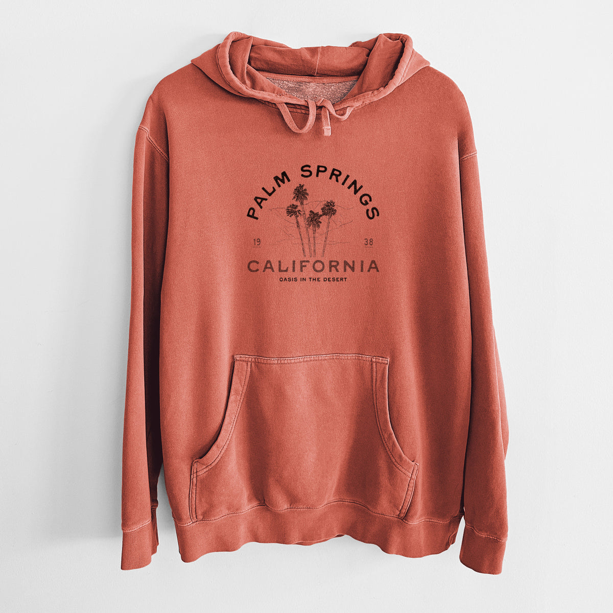 Palm Springs Palms - Unisex Pigment Dyed Hoodie
