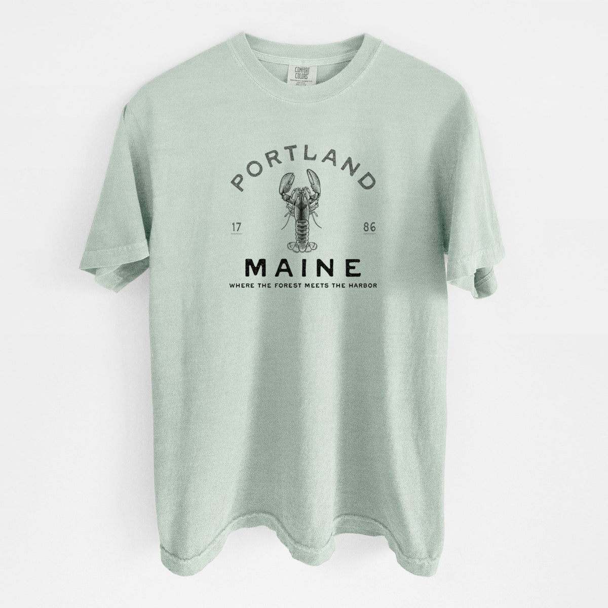 Portland Maine Lobster - Unisex Comfort Colors Garment-Dyed Heavyweight T-shirt