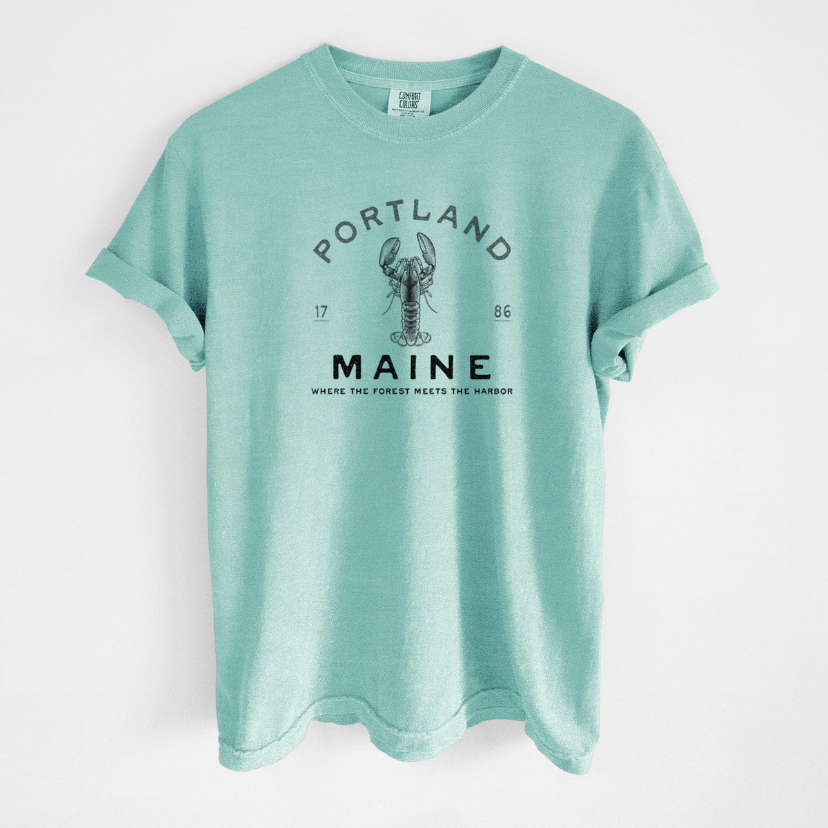 Portland Maine Lobster - Unisex Comfort Colors Garment-Dyed Heavyweight T-shirt