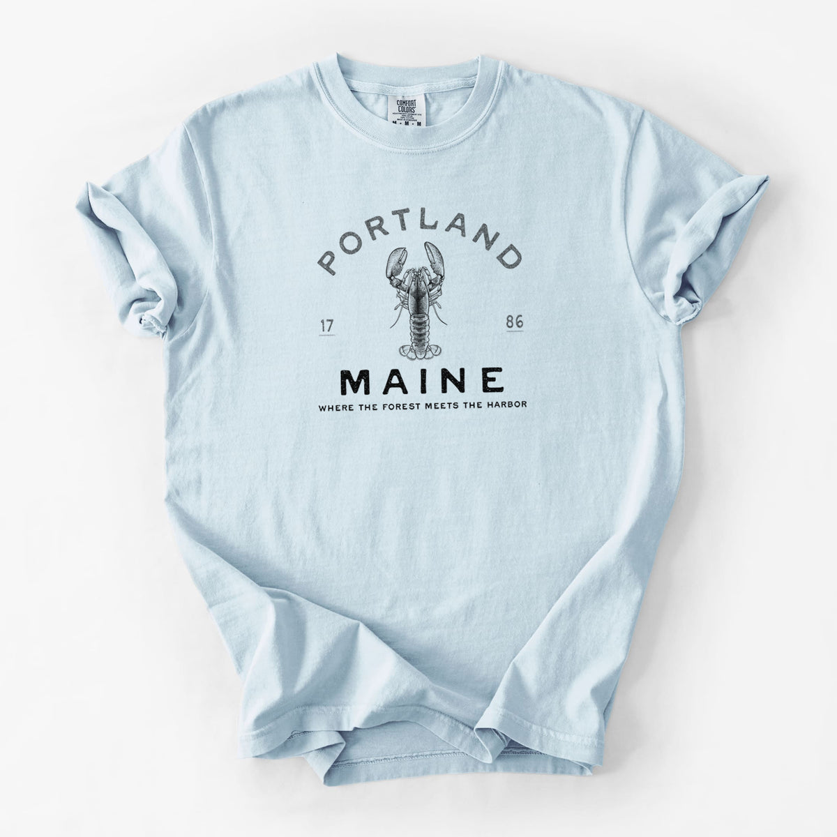 Portland Maine Lobster - Unisex Comfort Colors Garment-Dyed Heavyweight T-shirt