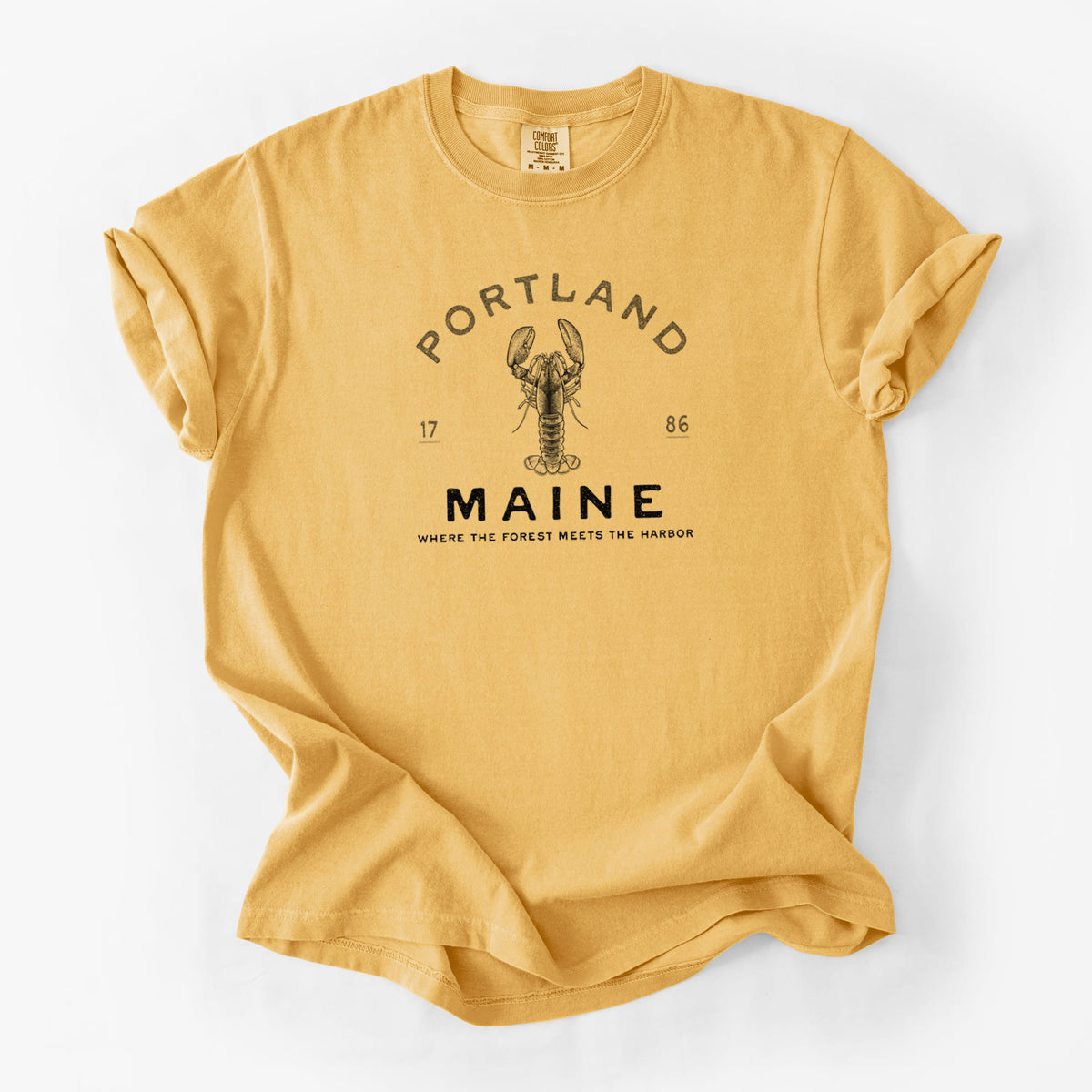 Portland Maine Lobster - Unisex Comfort Colors Garment-Dyed Heavyweight T-shirt