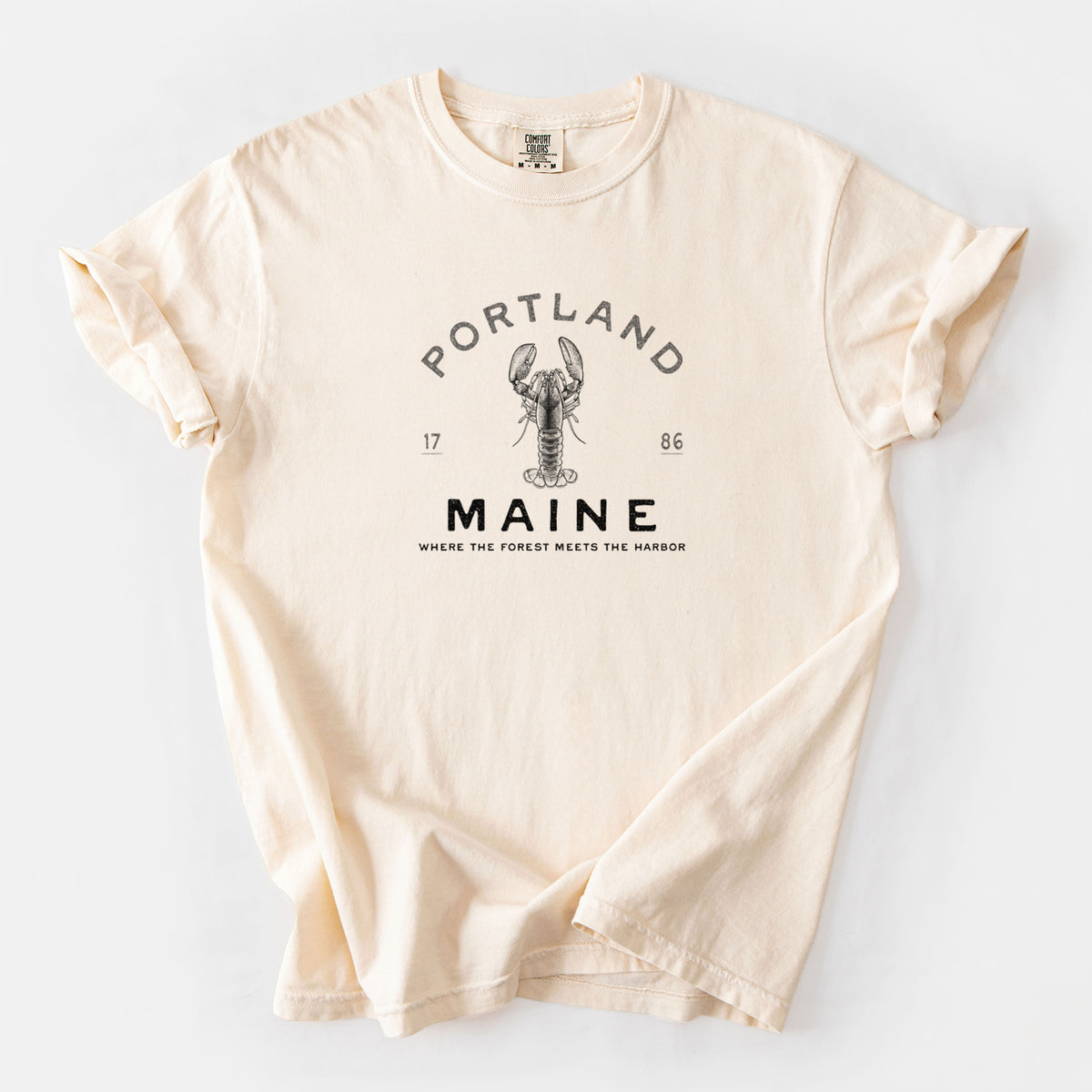 Portland Maine Lobster - Unisex Comfort Colors Garment-Dyed Heavyweight T-shirt
