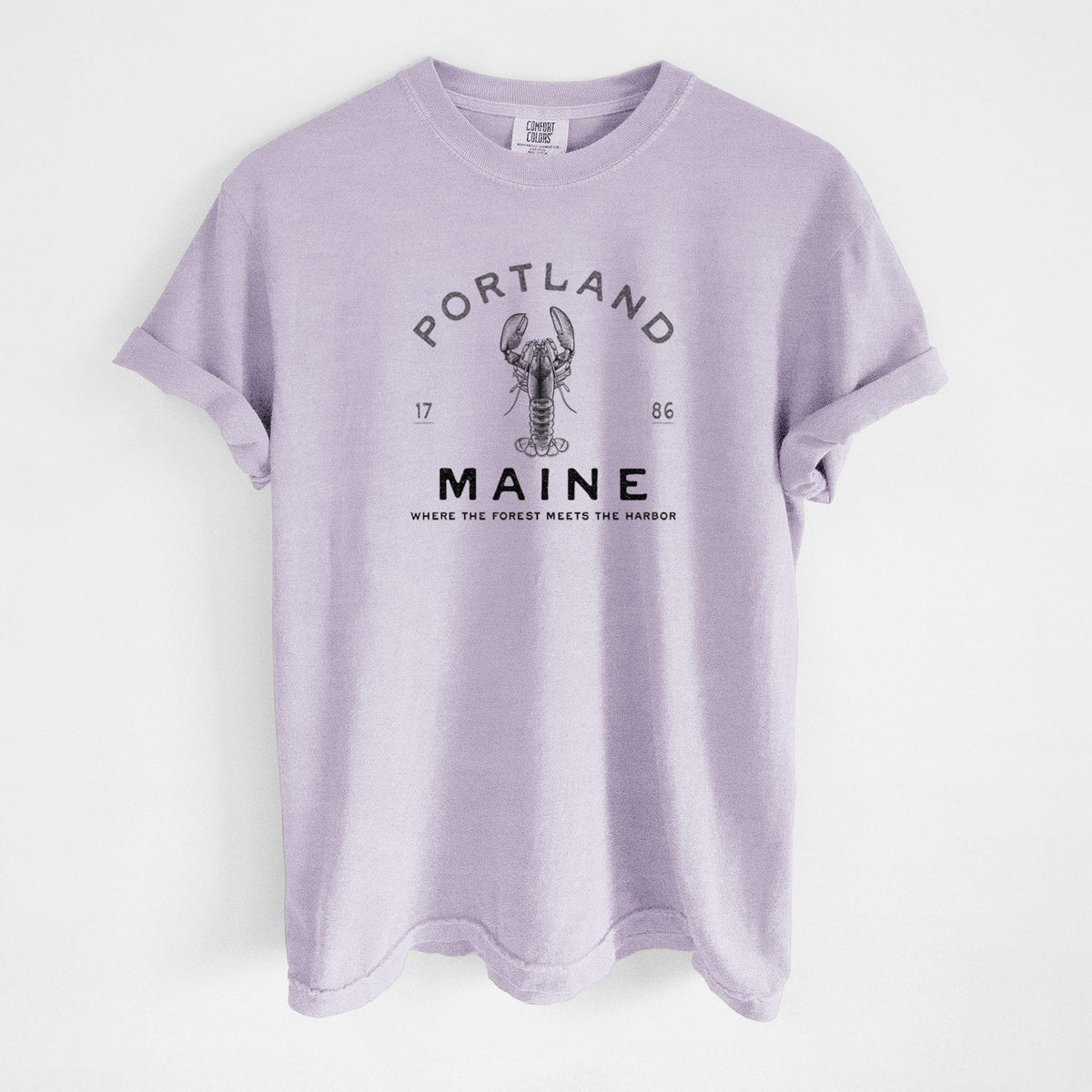 Portland Maine Lobster - Unisex Comfort Colors Garment-Dyed Heavyweight T-shirt