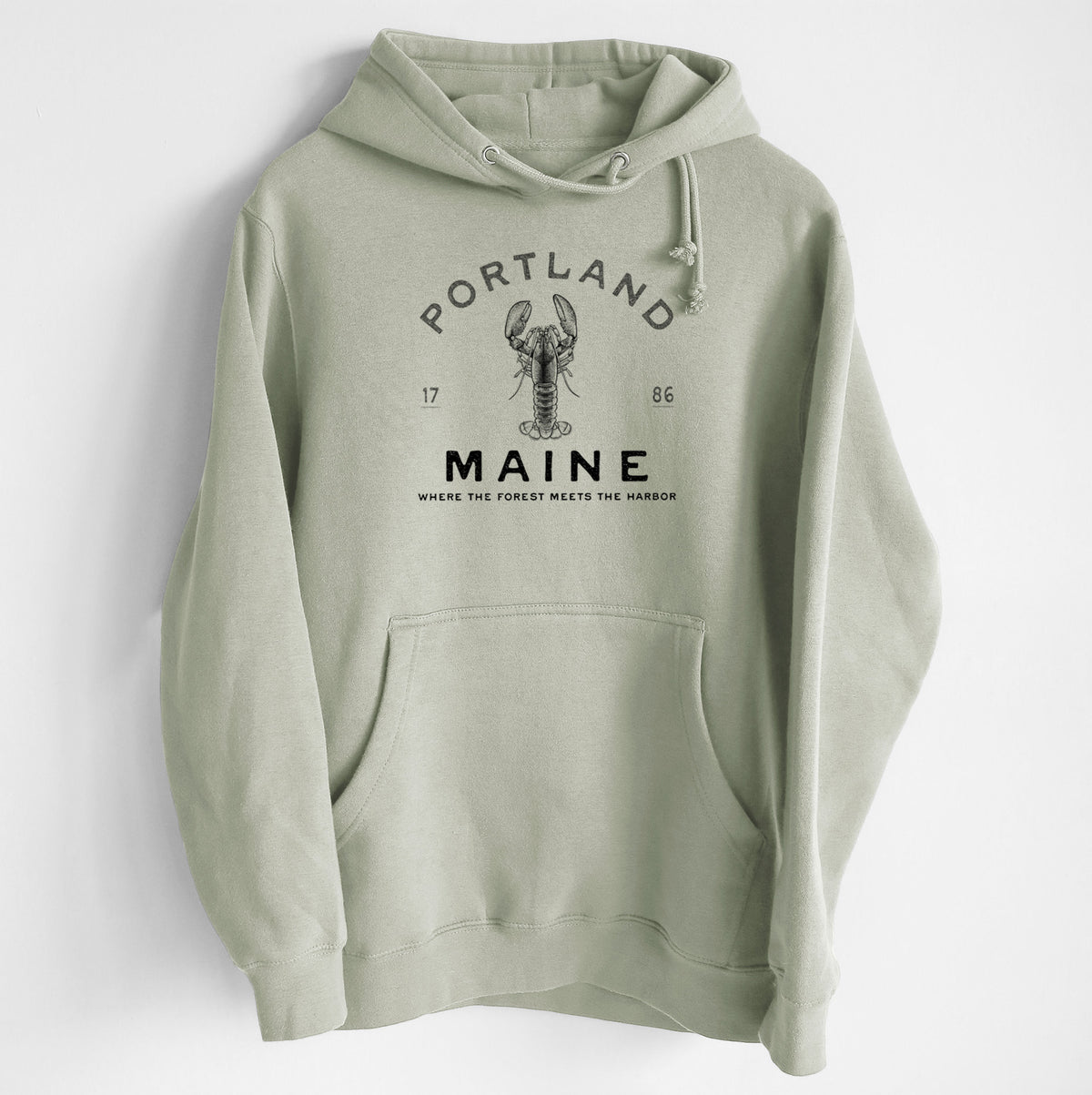 Portland Maine Lobster - Heavyweight Fleece Hoodie