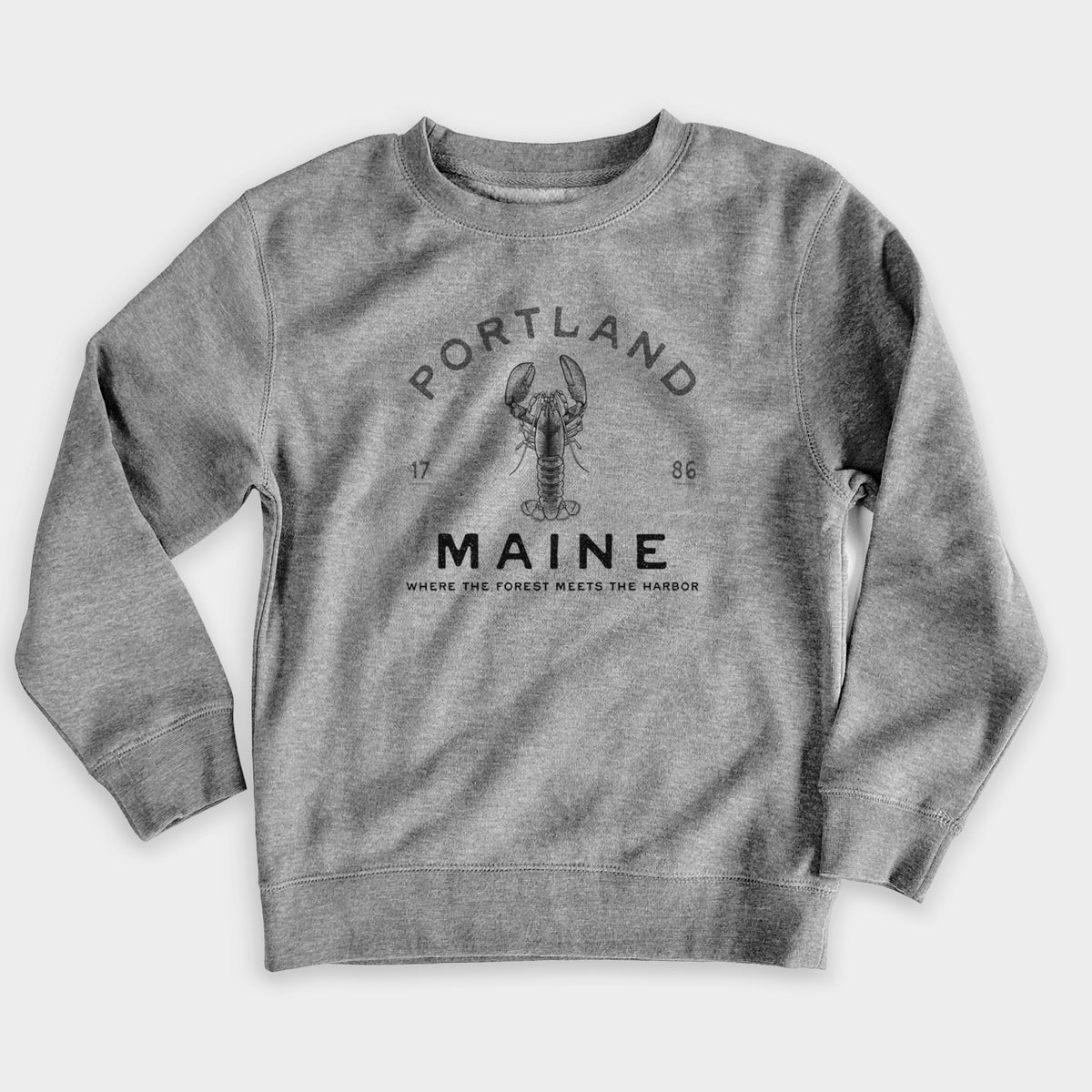 Portland Maine Lobster - Youth Lightweight Crewneck Sweatshirt