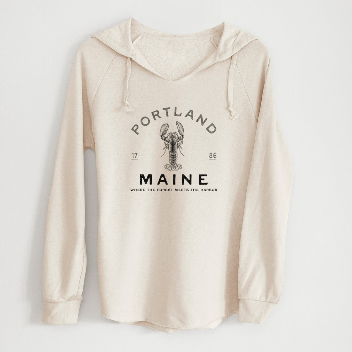 Portland Maine Lobster - Cali Wave Hooded Sweatshirt