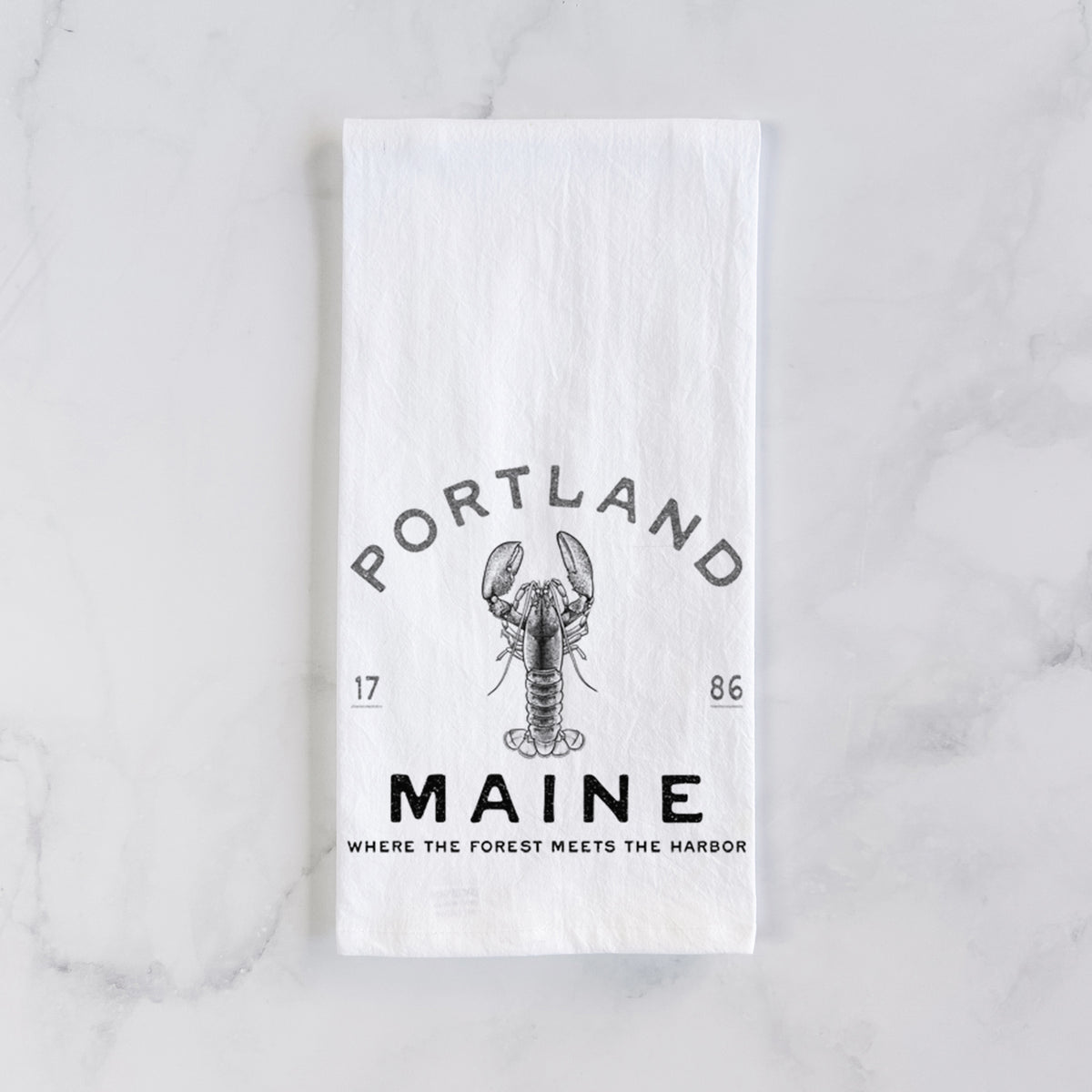 Portland Maine Lobster Tea Towel