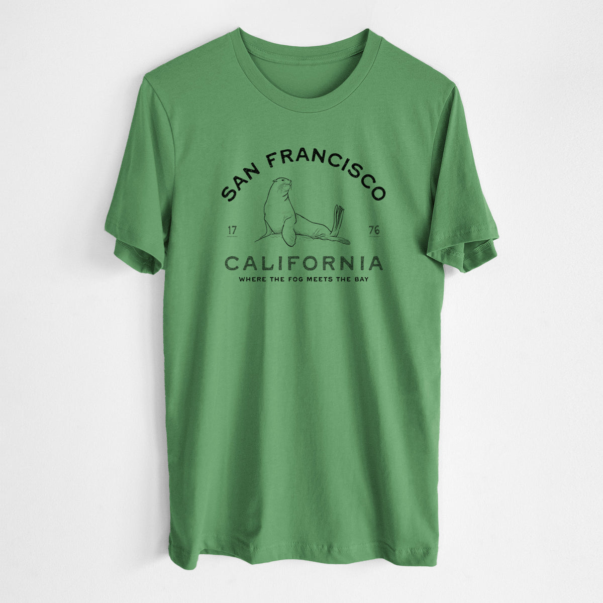 San Francisco California - Sea Lion - Lightweight 100% Cotton Unisex Crewneck