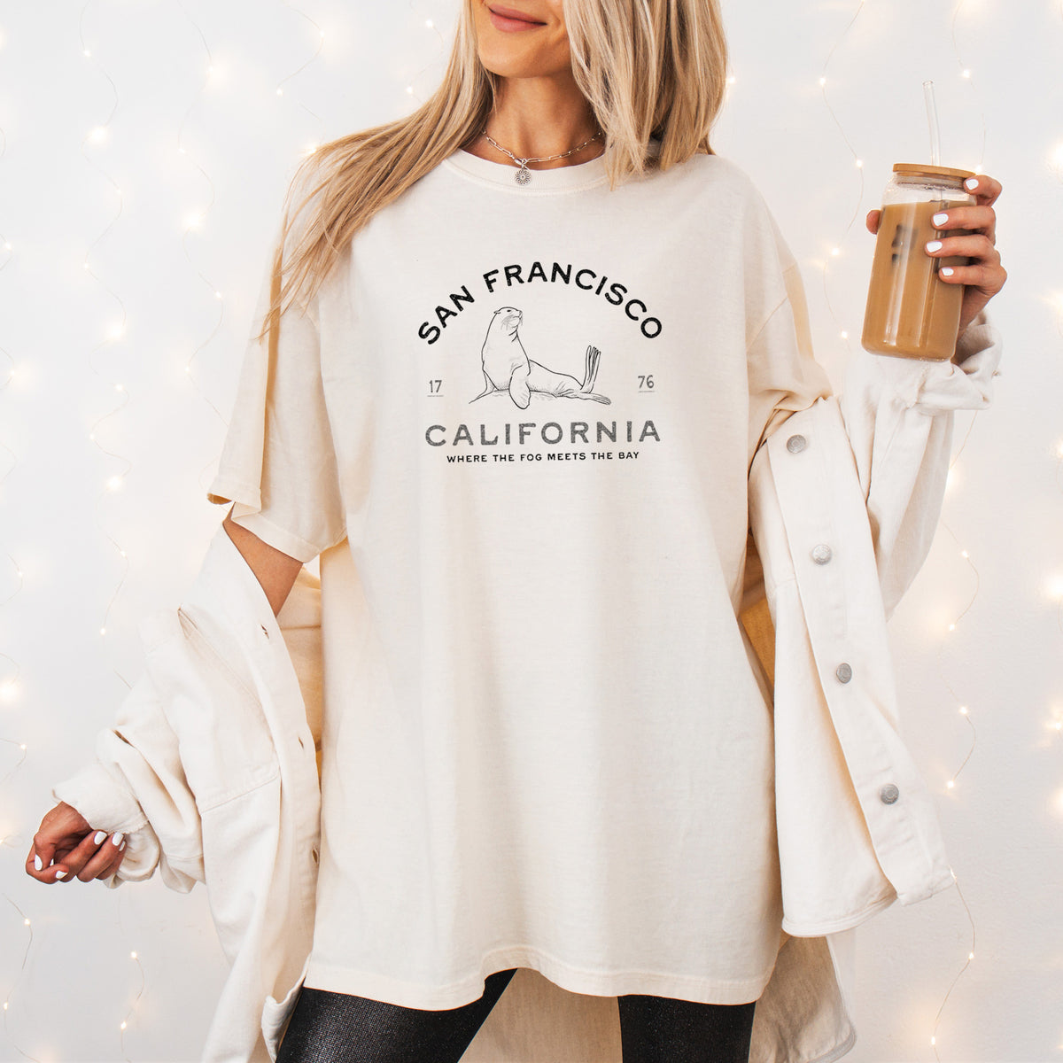 San Francisco California - Sea Lion - Unisex Comfort Colors Garment-Dyed Heavyweight T-shirt