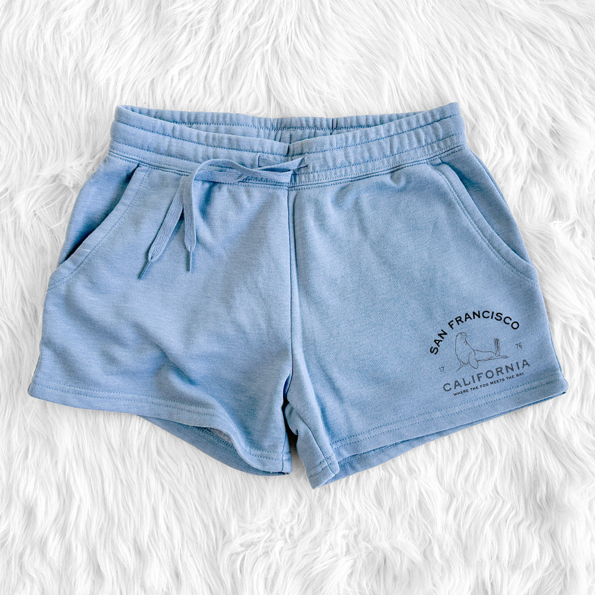 San Francisco California - Sea Lion - Women's Cali Wave Shorts