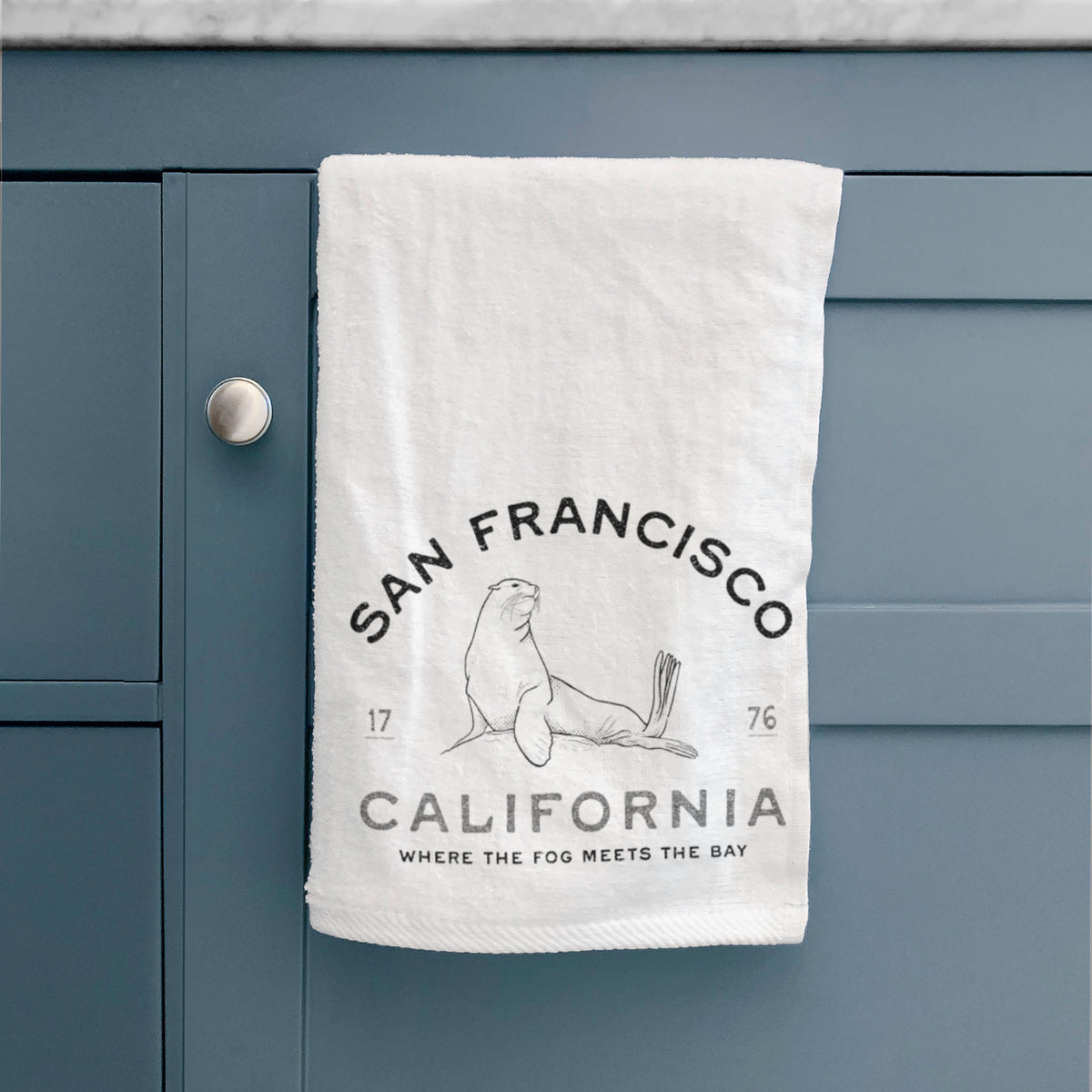 San Francisco California - Sea Lion Premium Decorative Hand Towel
