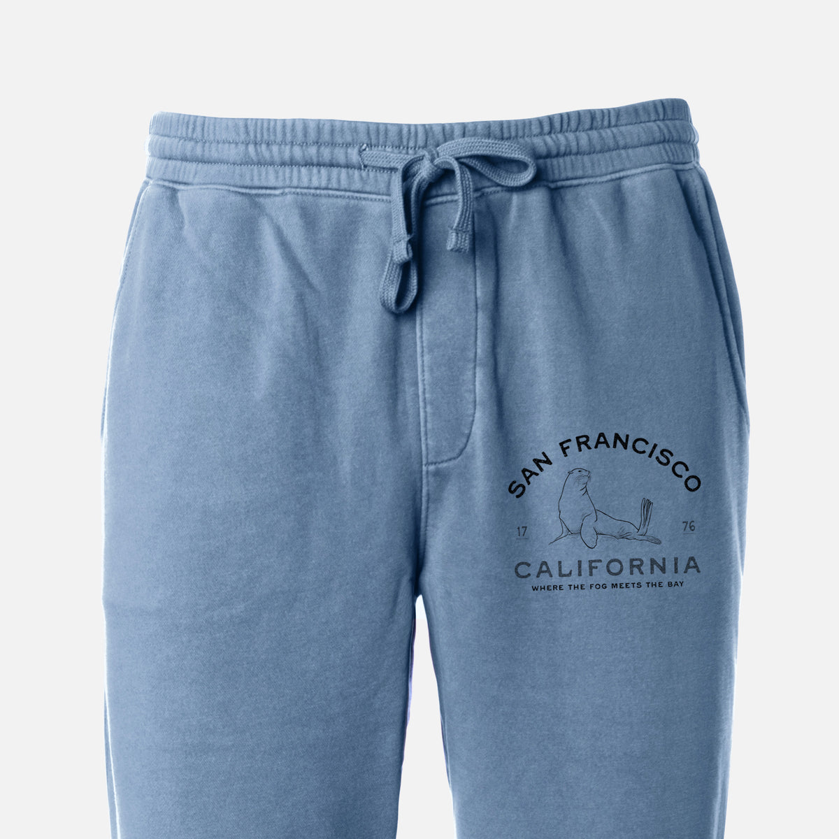 San Francisco California - Sea Lion - Unisex Pigment Dyed Sweatpants
